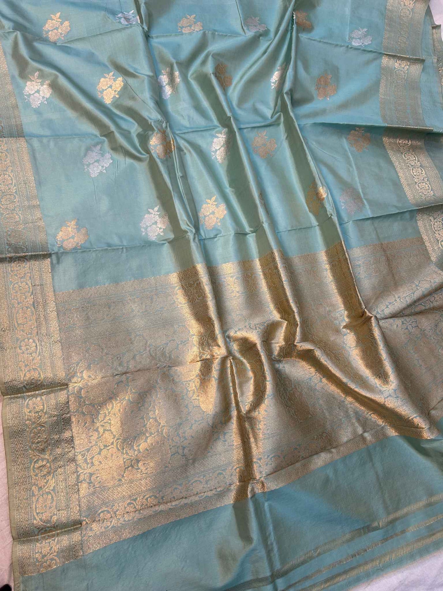 Pure Katan Silk Handloom Banarasi Saree - Sona Rupa