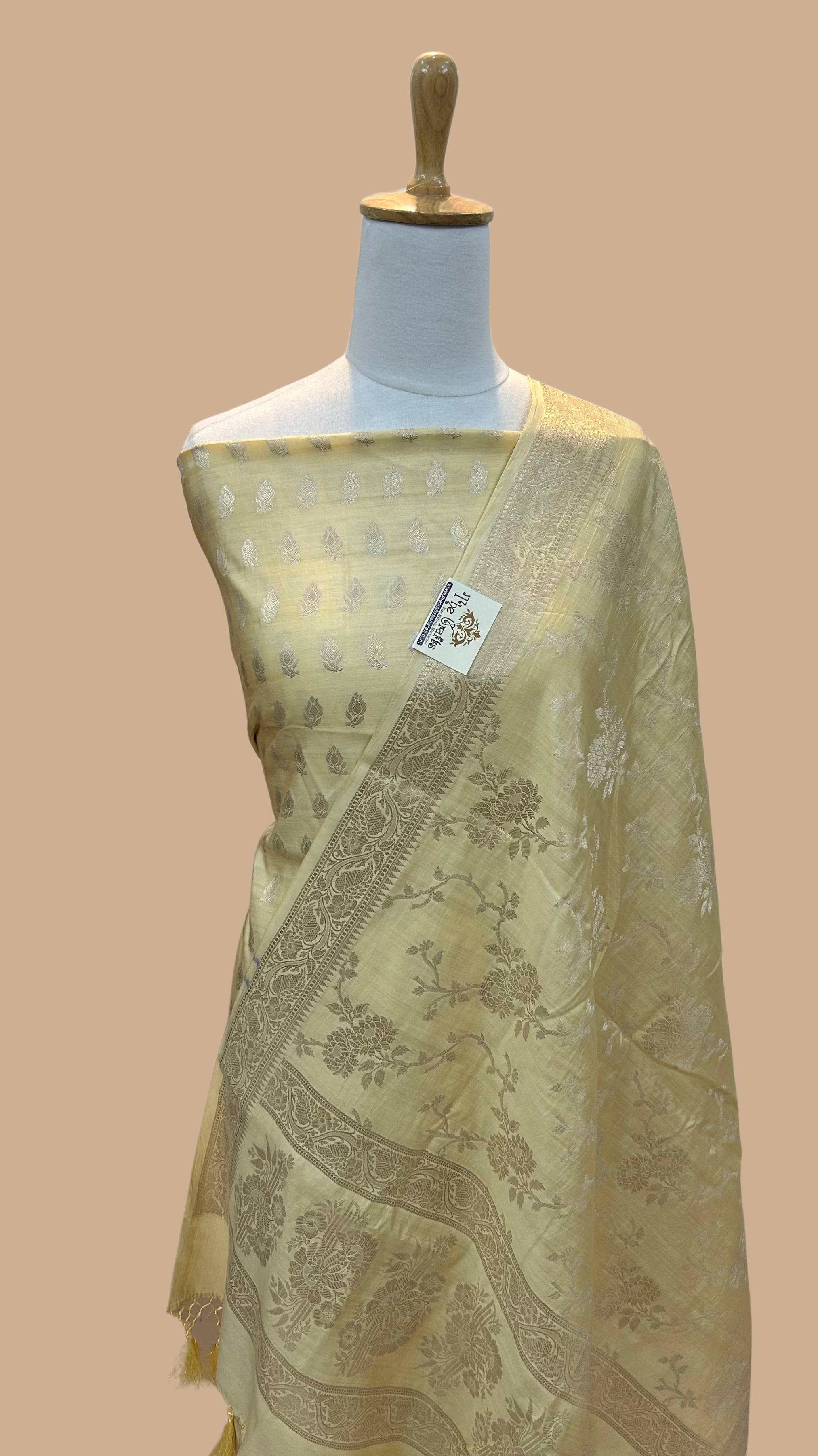 Pure Chiniya Silk Banarasi Dress Material