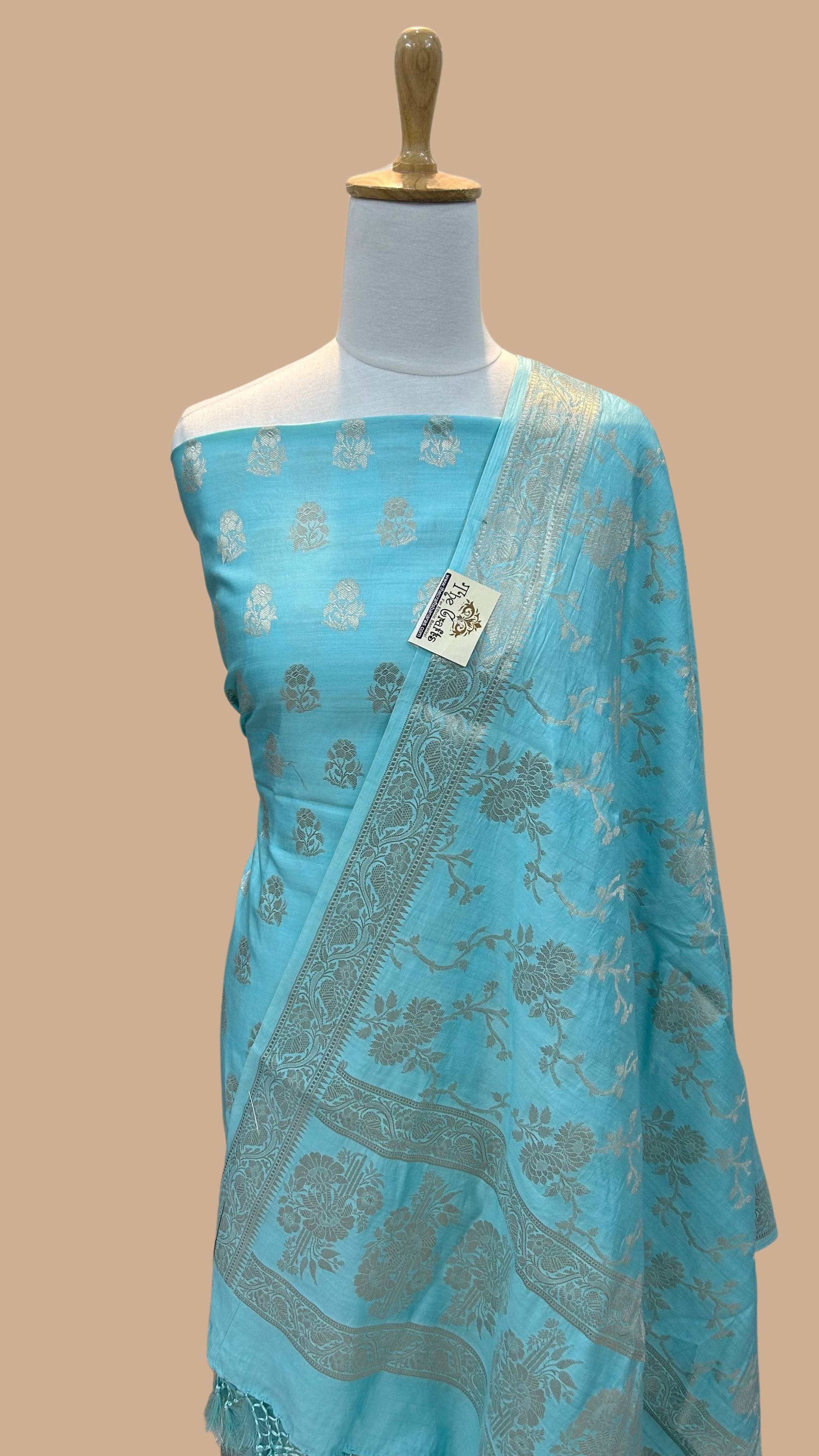 Pure Chiniya Silk Banarasi Dress Material