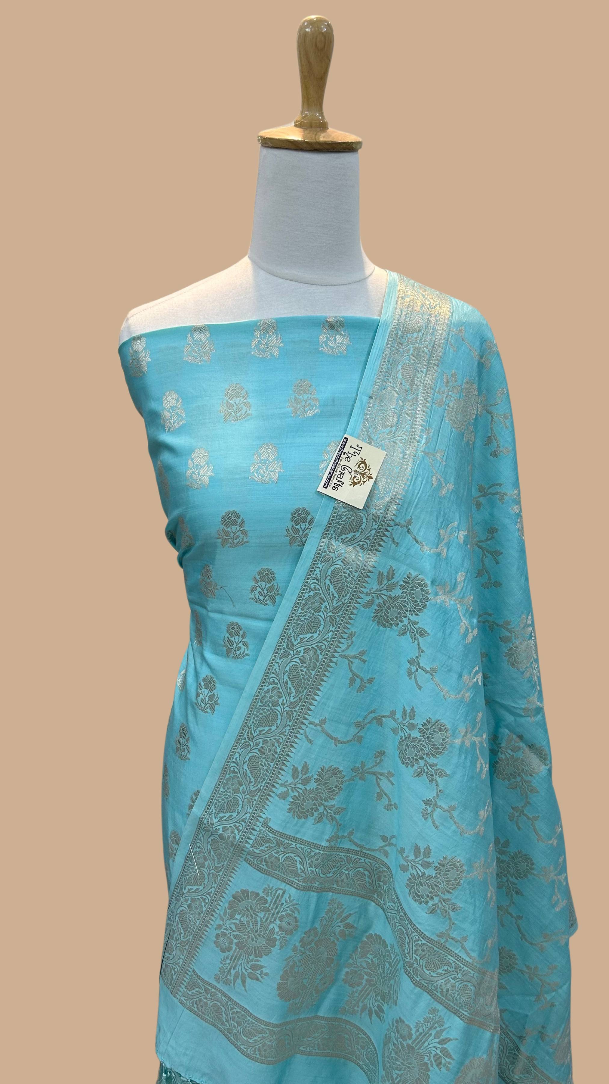 Pure Chiniya Silk Banarasi Dress Material