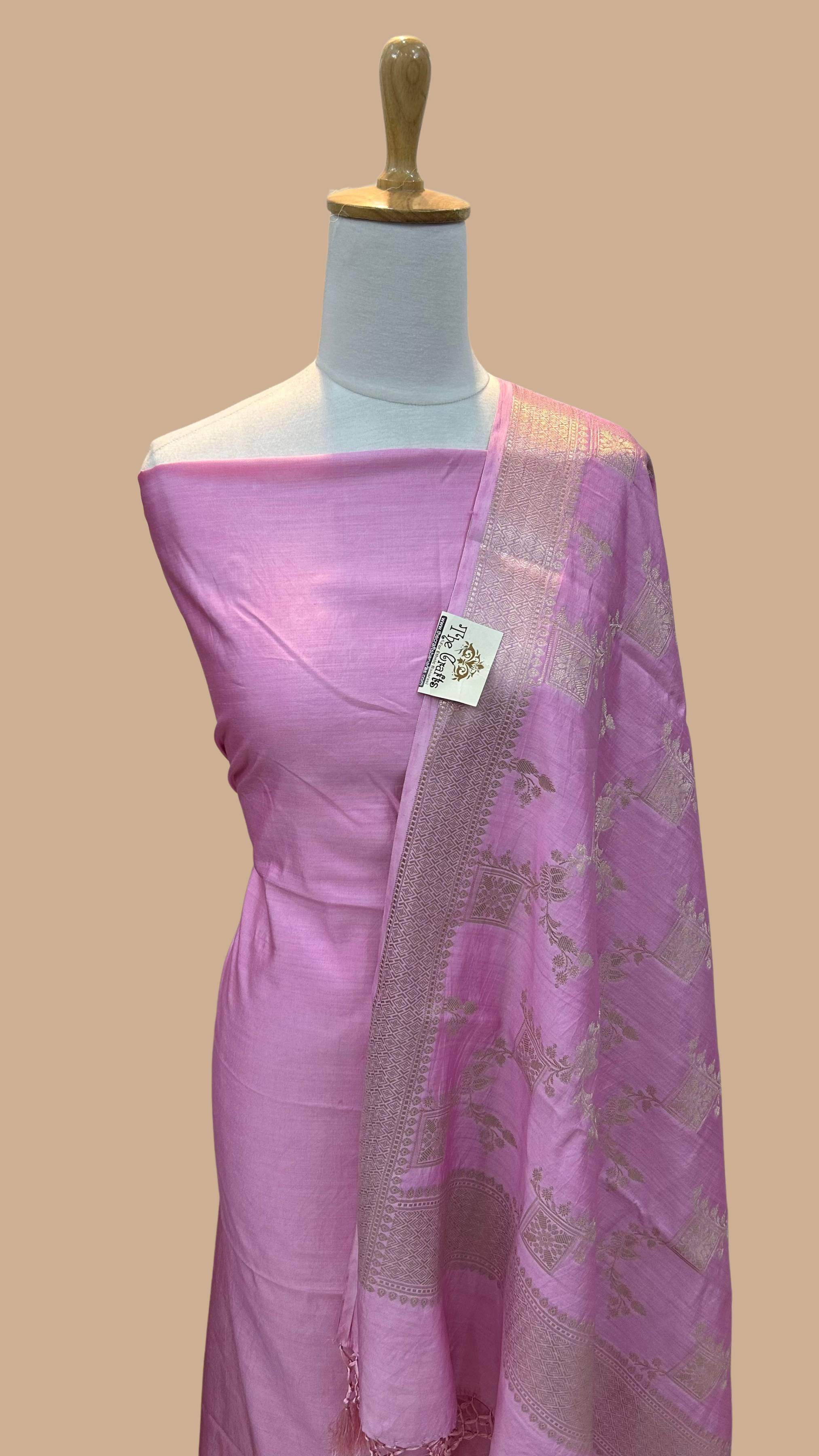 Pure Chiniya Silk Banarasi Dress Material