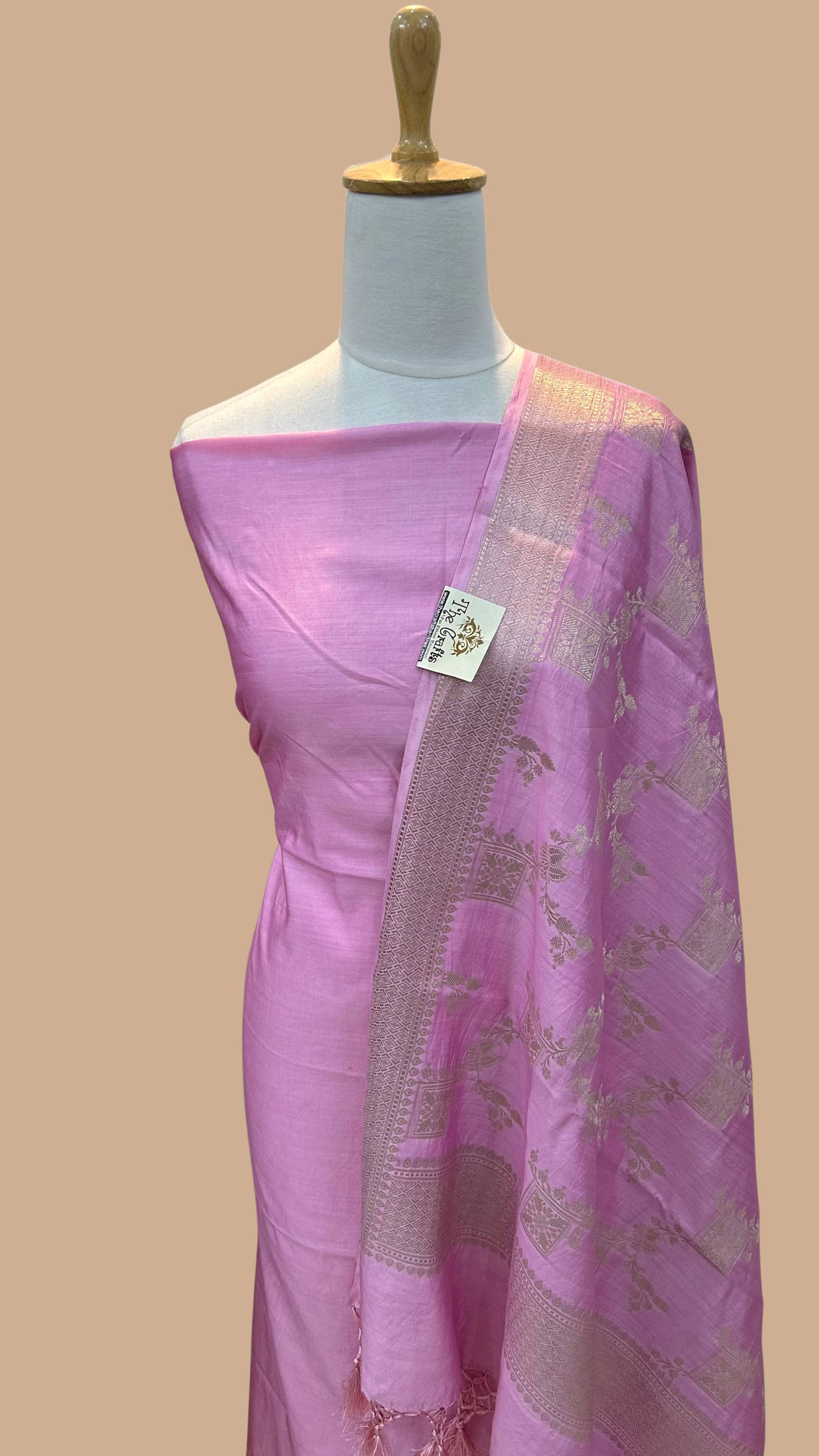 Pure Chiniya Silk Banarasi Dress Material