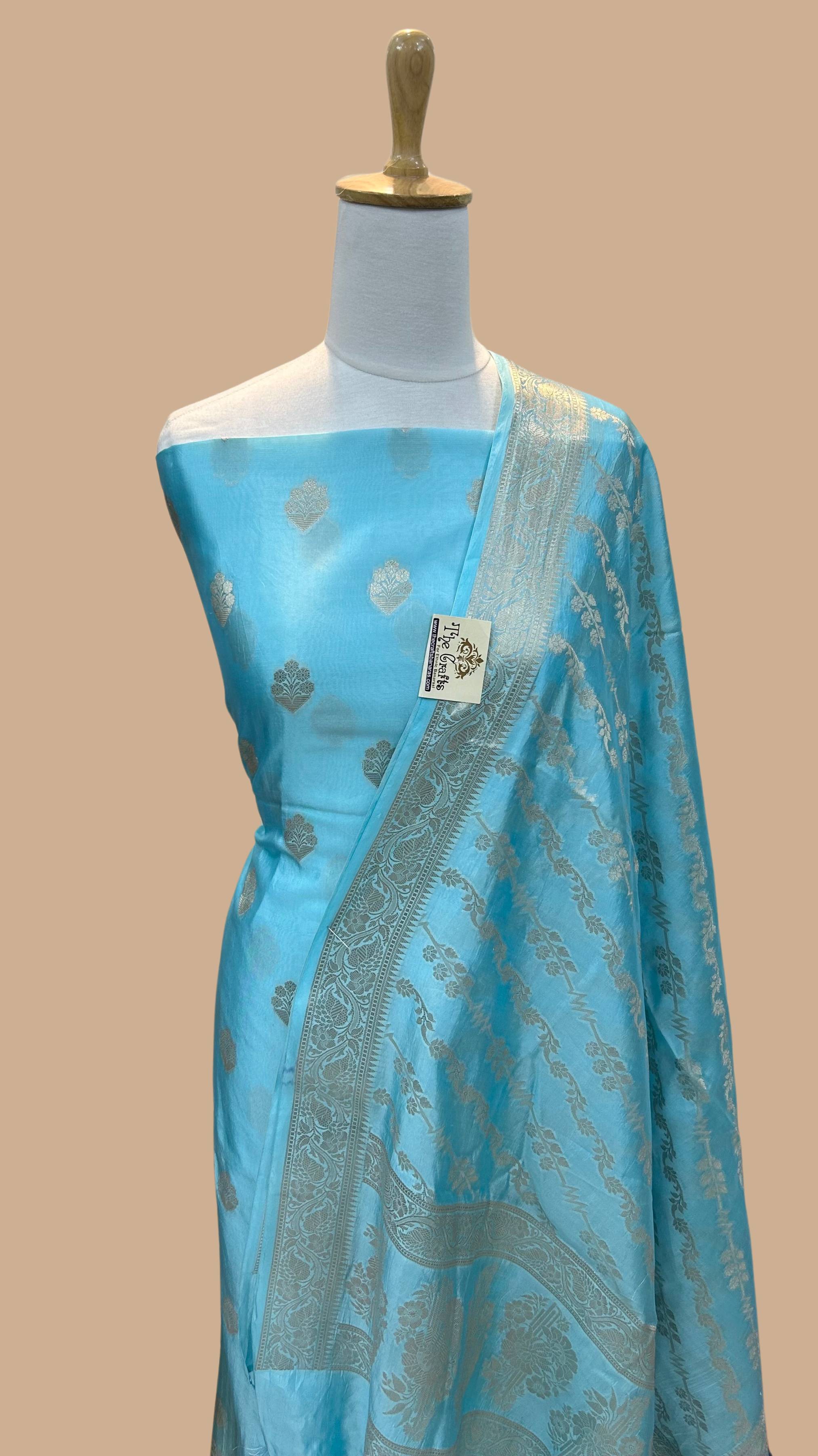 Pure Chiniya Silk Banarasi Dress Material