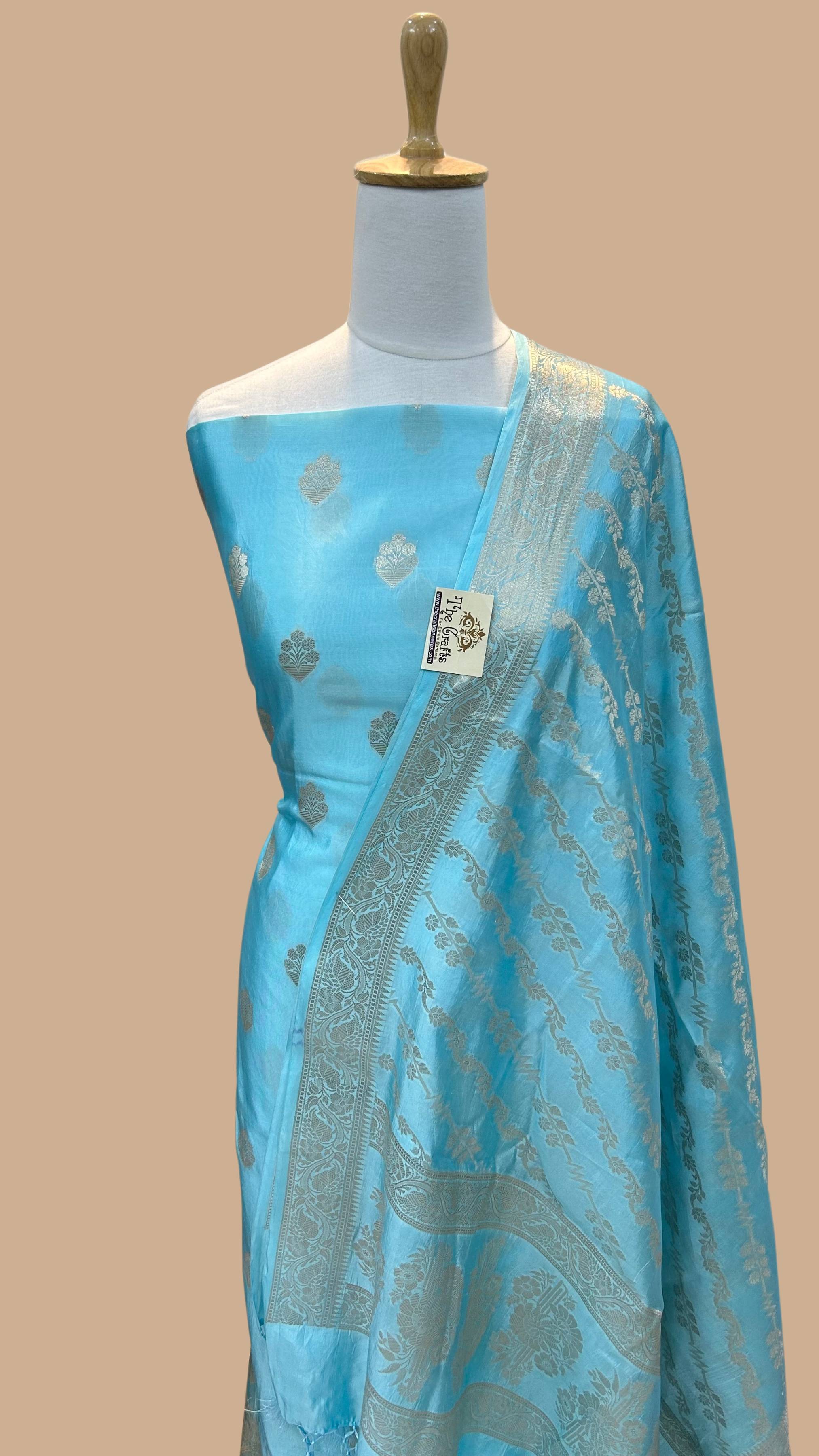 Pure Chiniya Silk Banarasi Dress Material