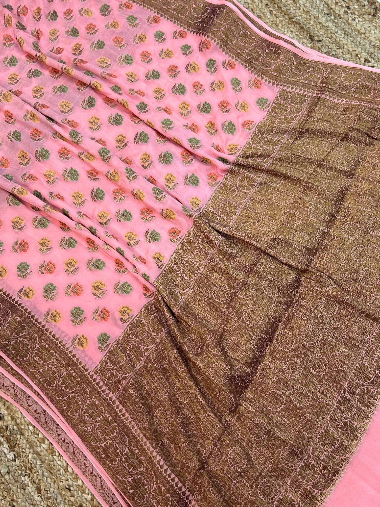 Pure Khaddi Chiffon Banarasi Saree