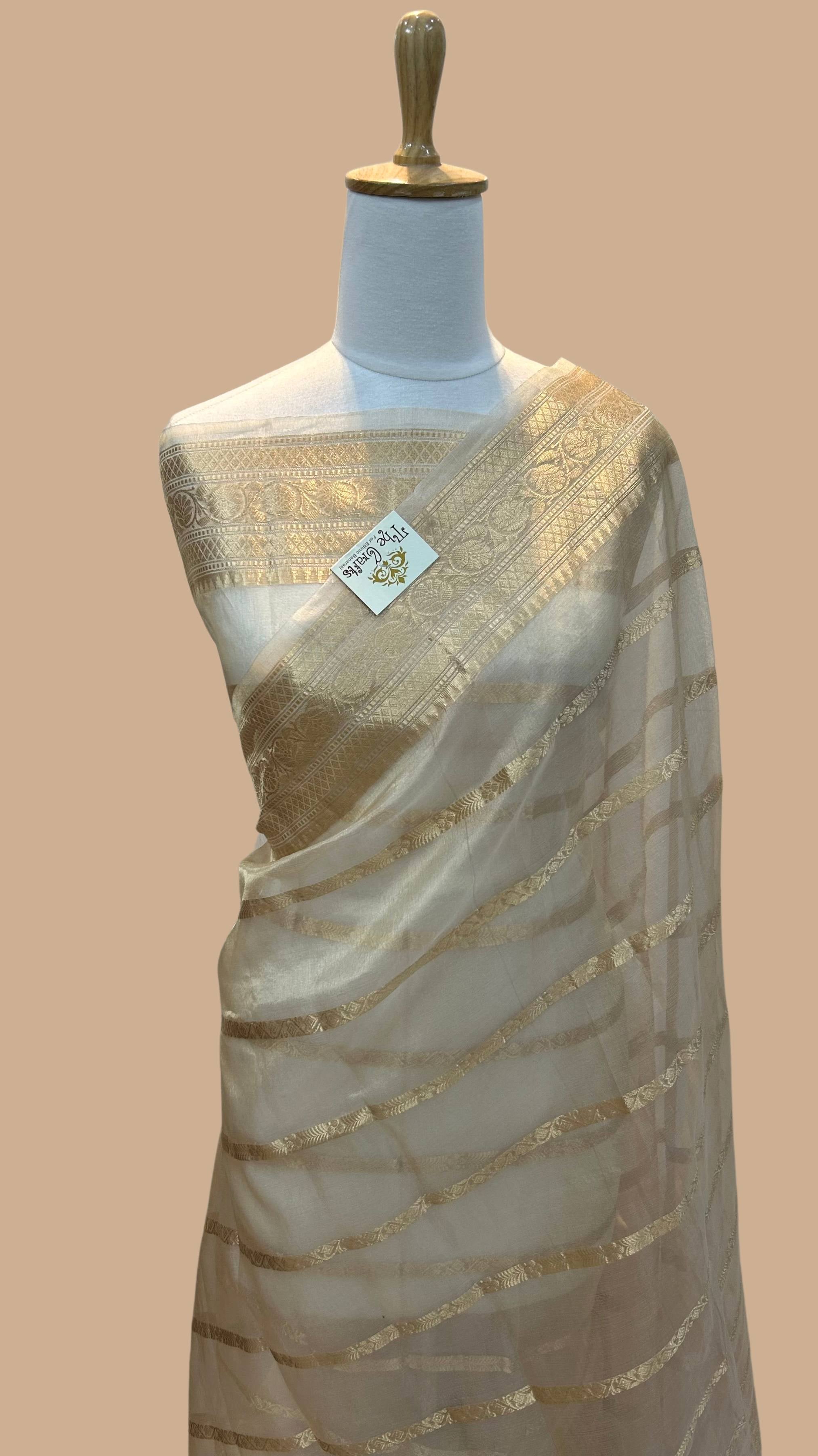 Pure Kora Tissue Silk Banarasi Saree