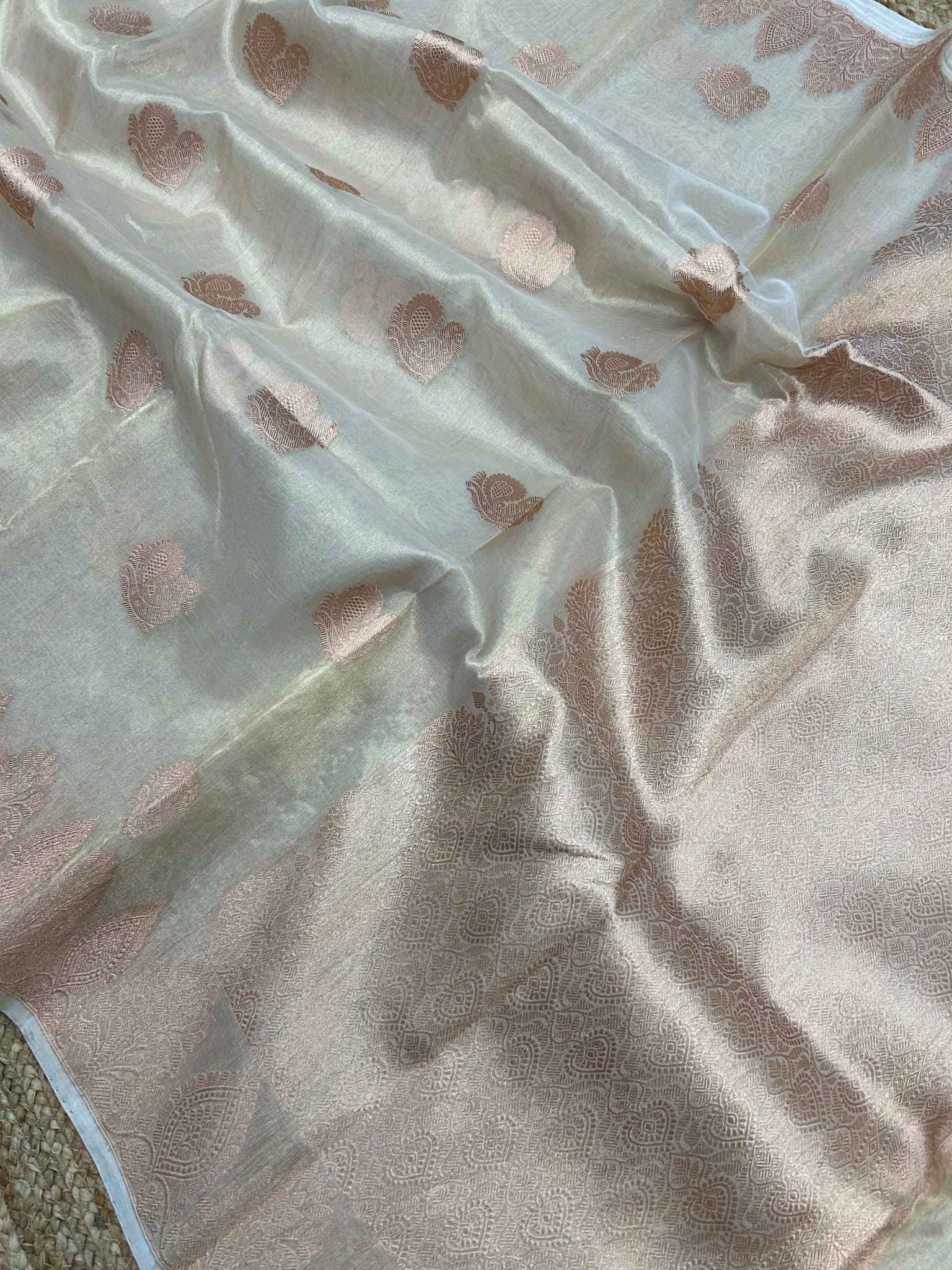 Pure Kora Tissue Silk Banarasi Saree