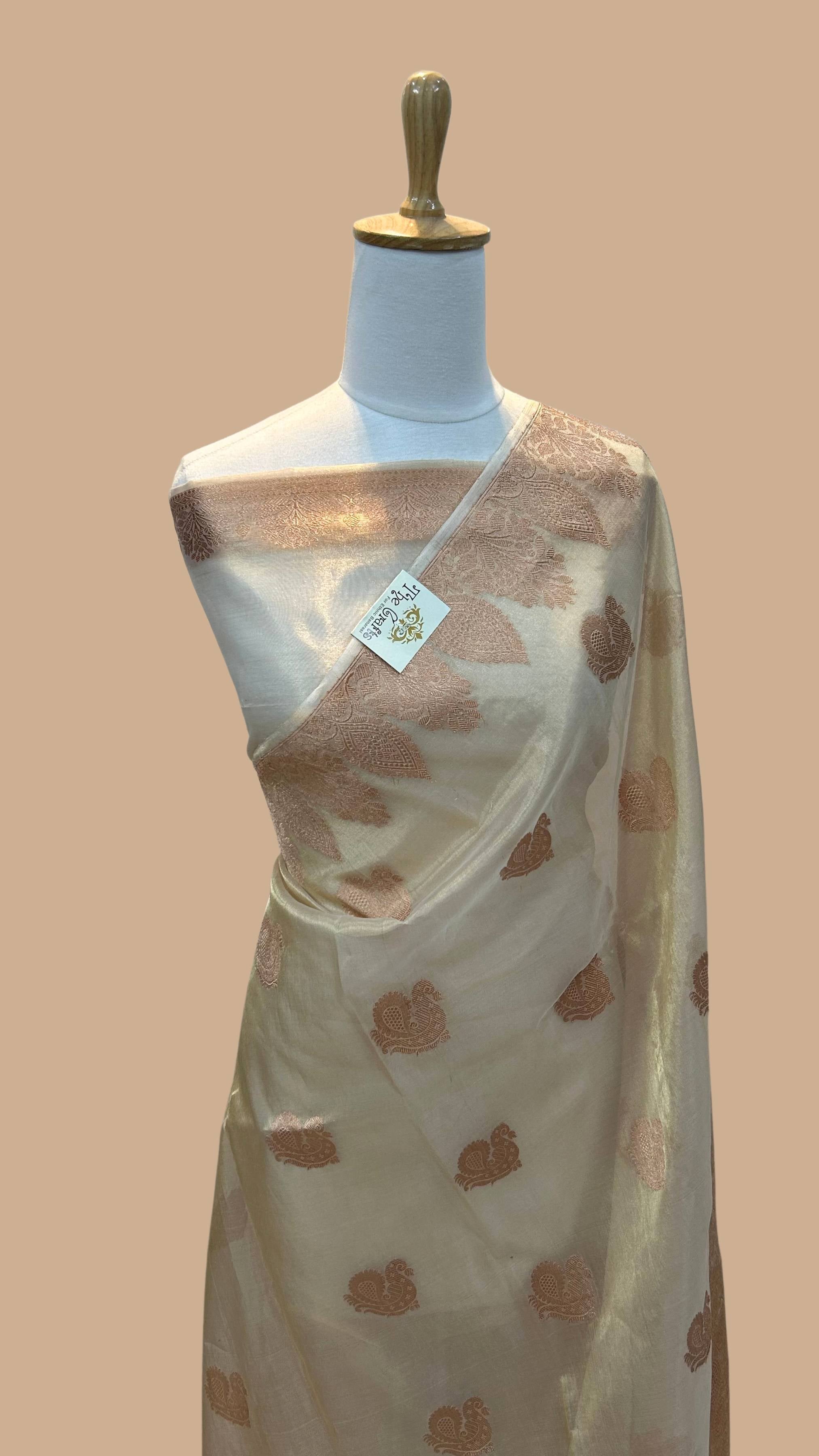 Pure Kora Tissue Silk Banarasi Saree