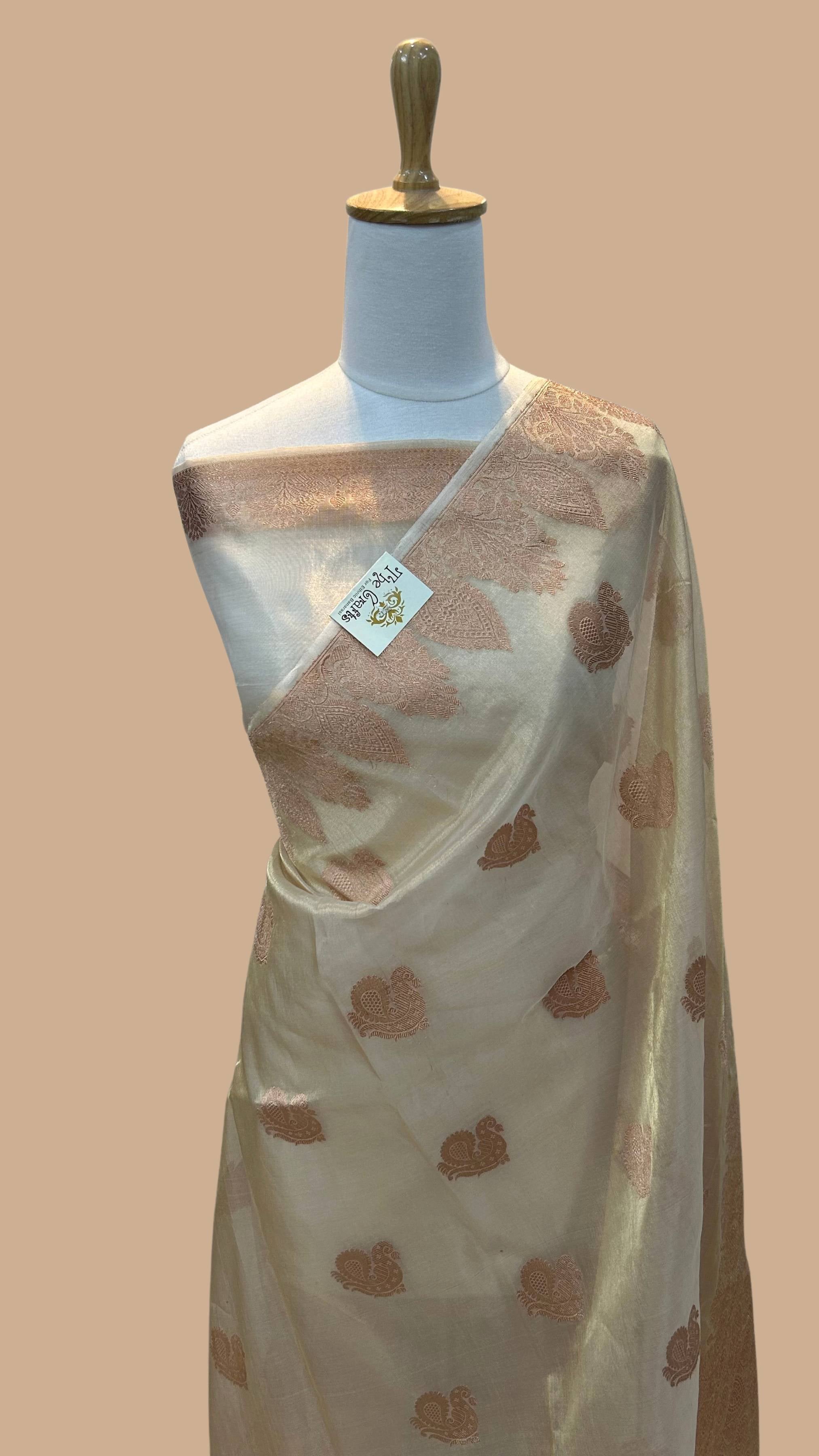 Pure Kora Tissue Silk Banarasi Saree