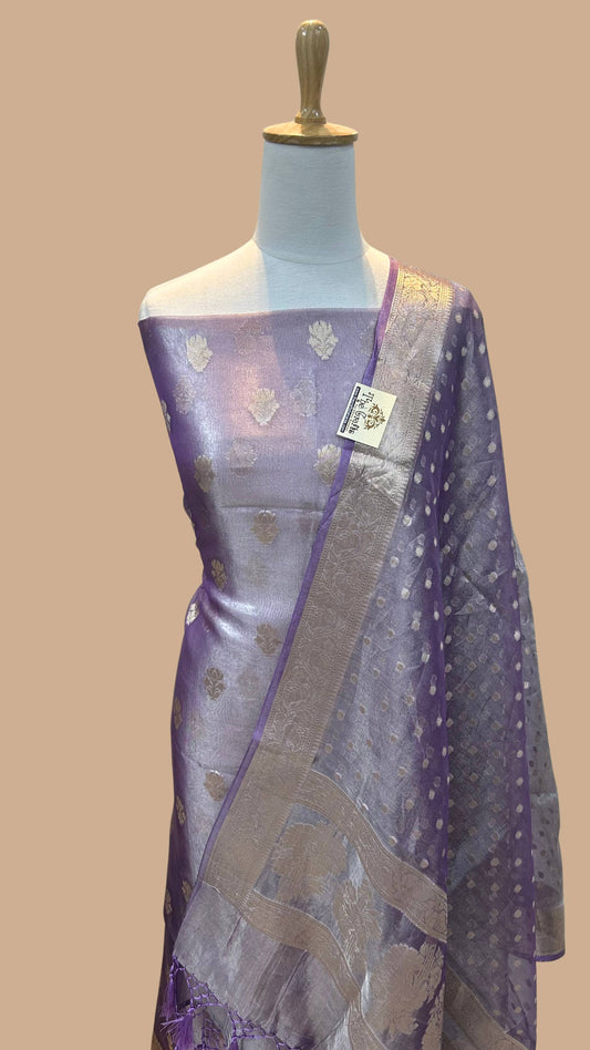 Pure Tissue Silk Banarasi Dress Material