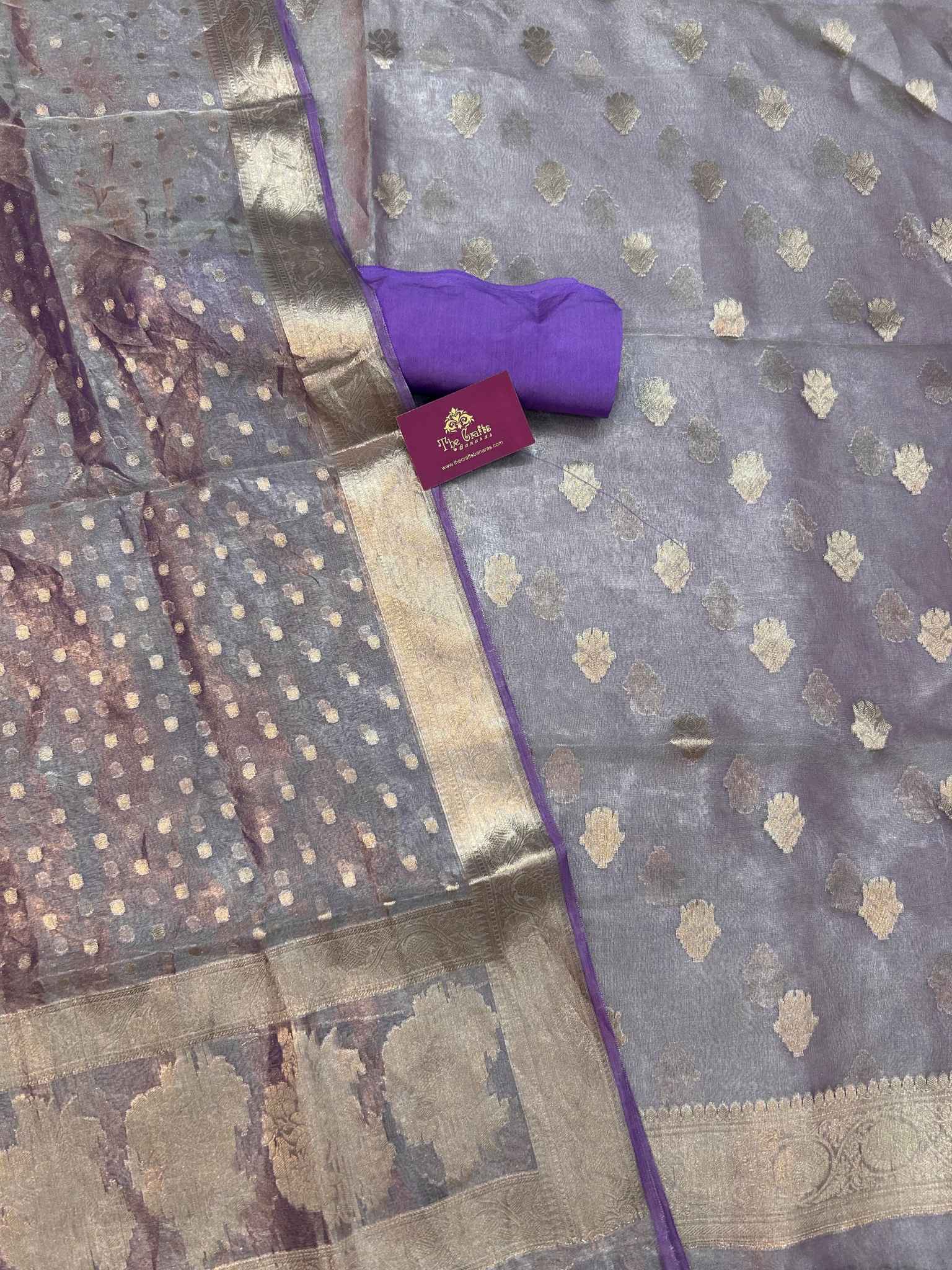 Pure Tissue Silk Banarasi Dress Material