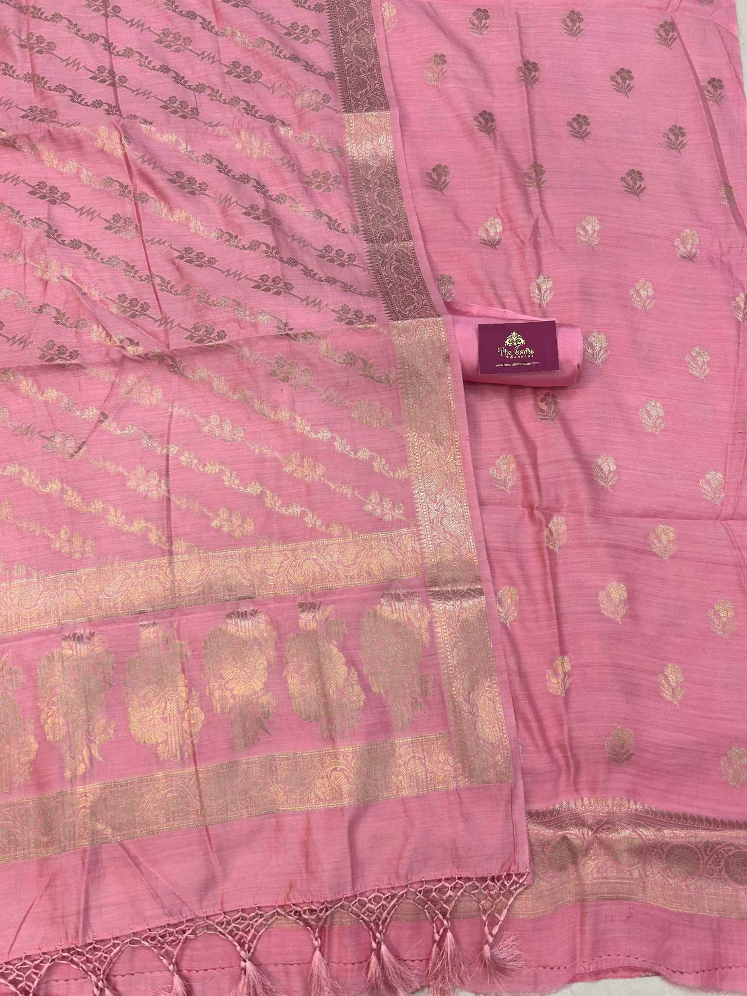 Pure Chiniya Silk Banarasi Dress Material