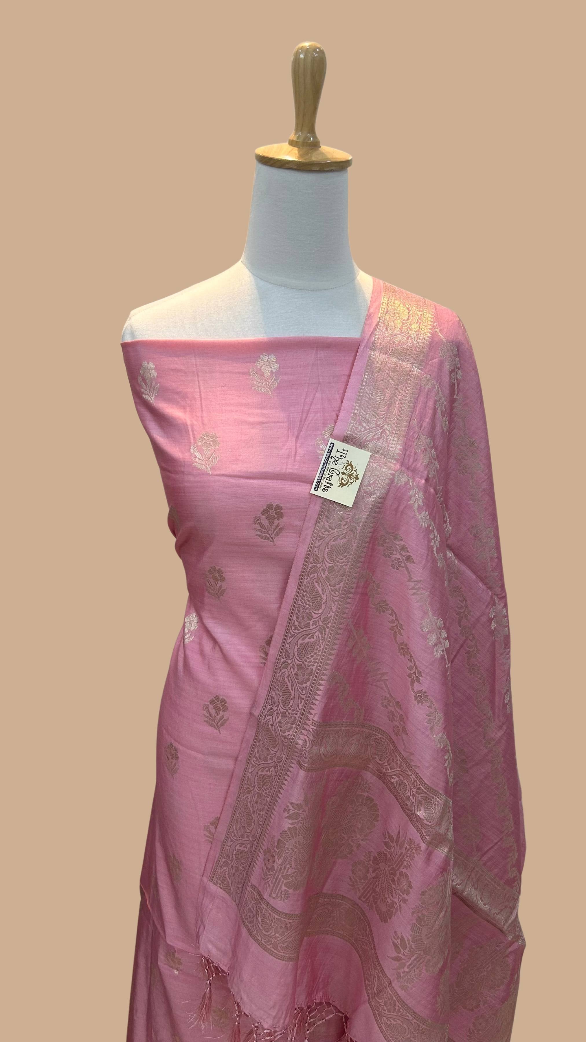 Pure Chiniya Silk Banarasi Dress Material