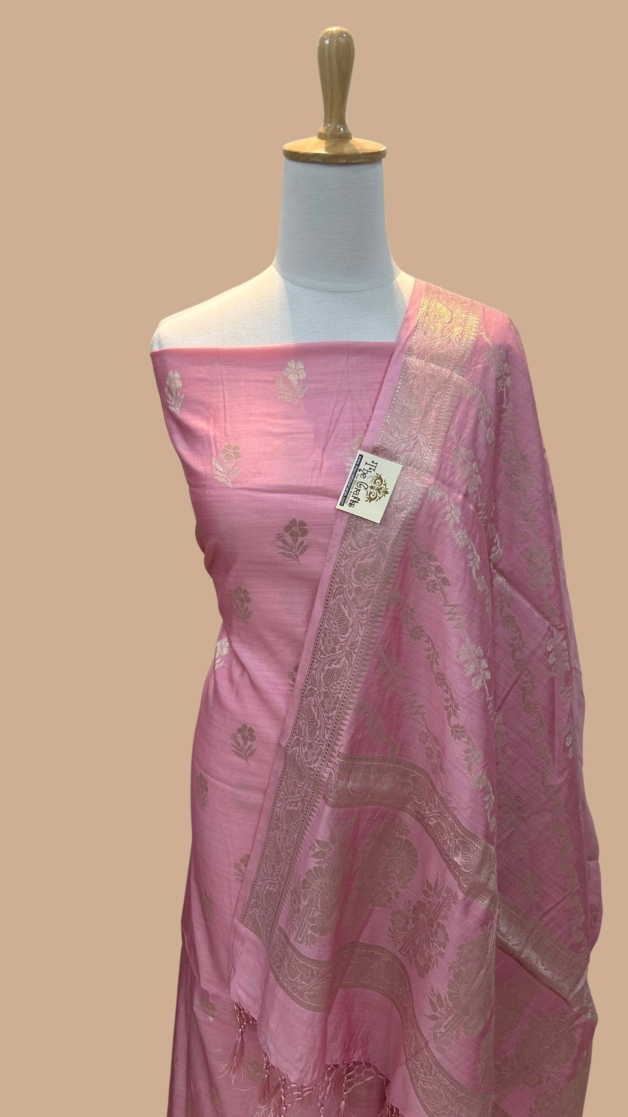 Pure Chiniya Silk Banarasi Dress Material