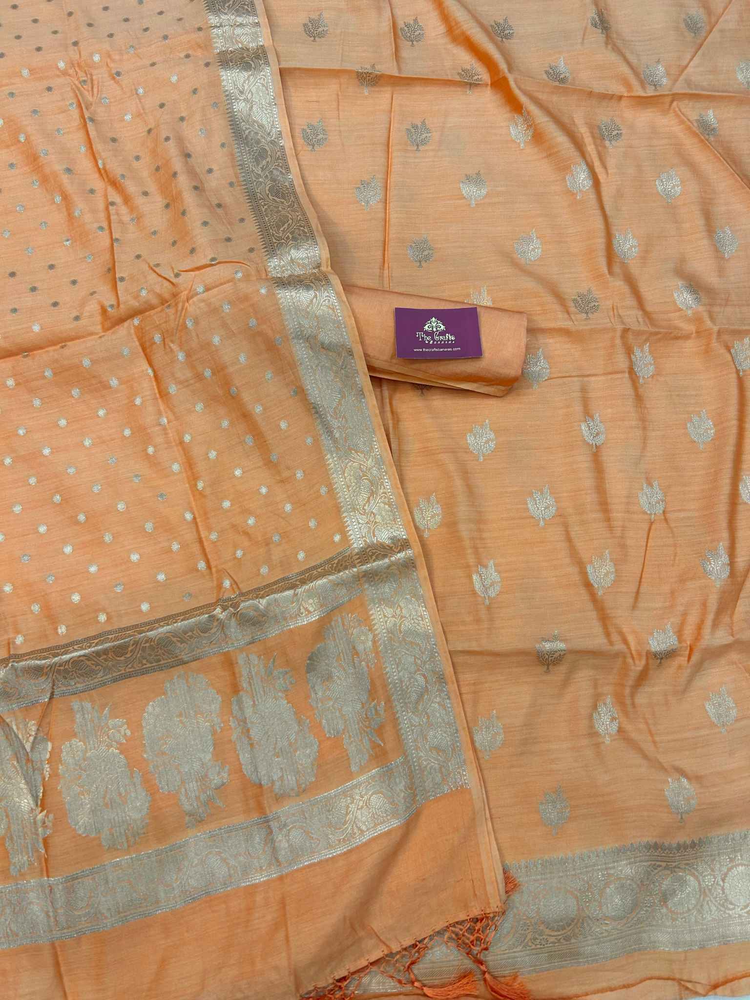 Pure Chiniya Silk Banarasi Dress Material