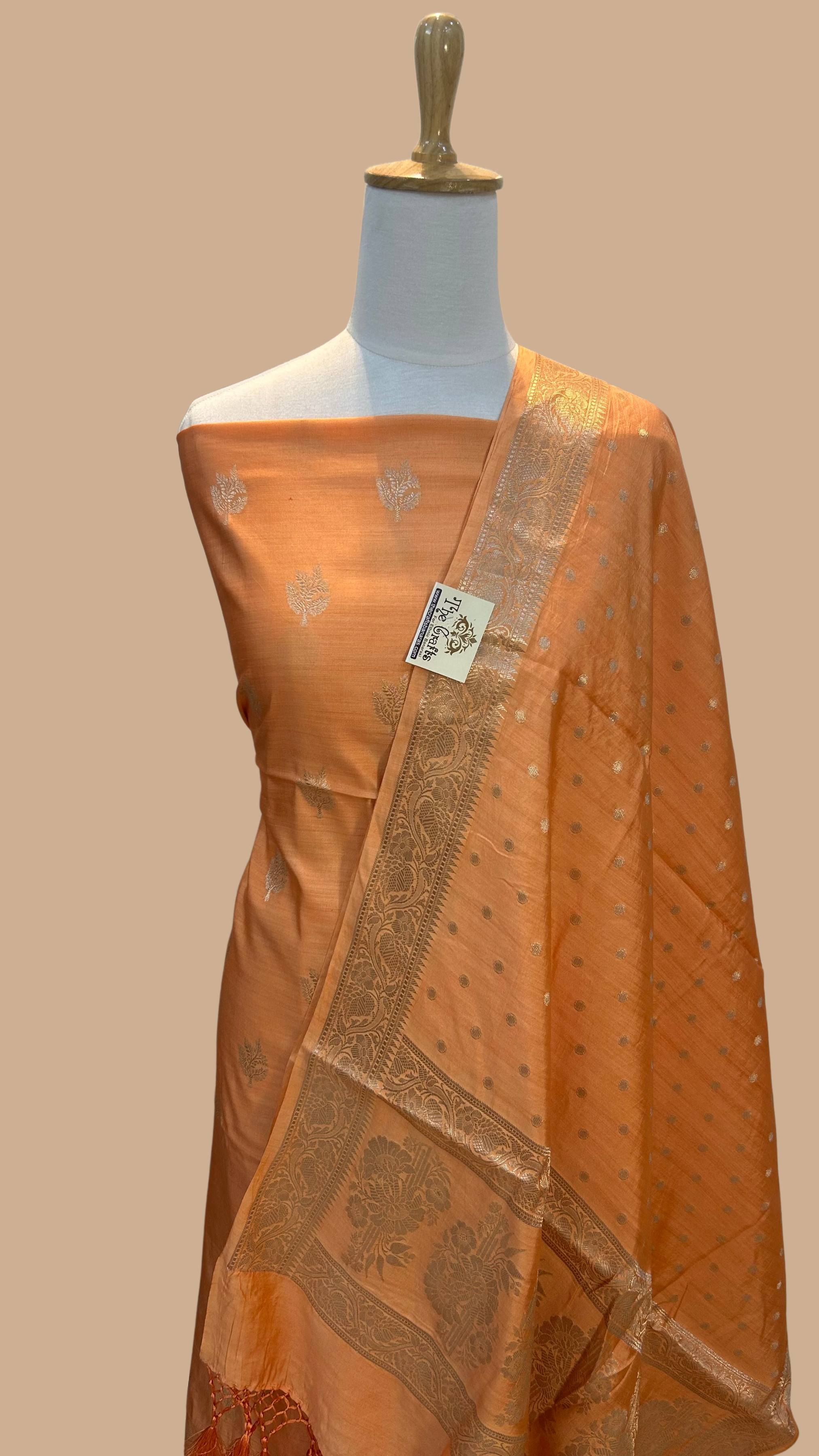 Pure Chiniya Silk Banarasi Dress Material