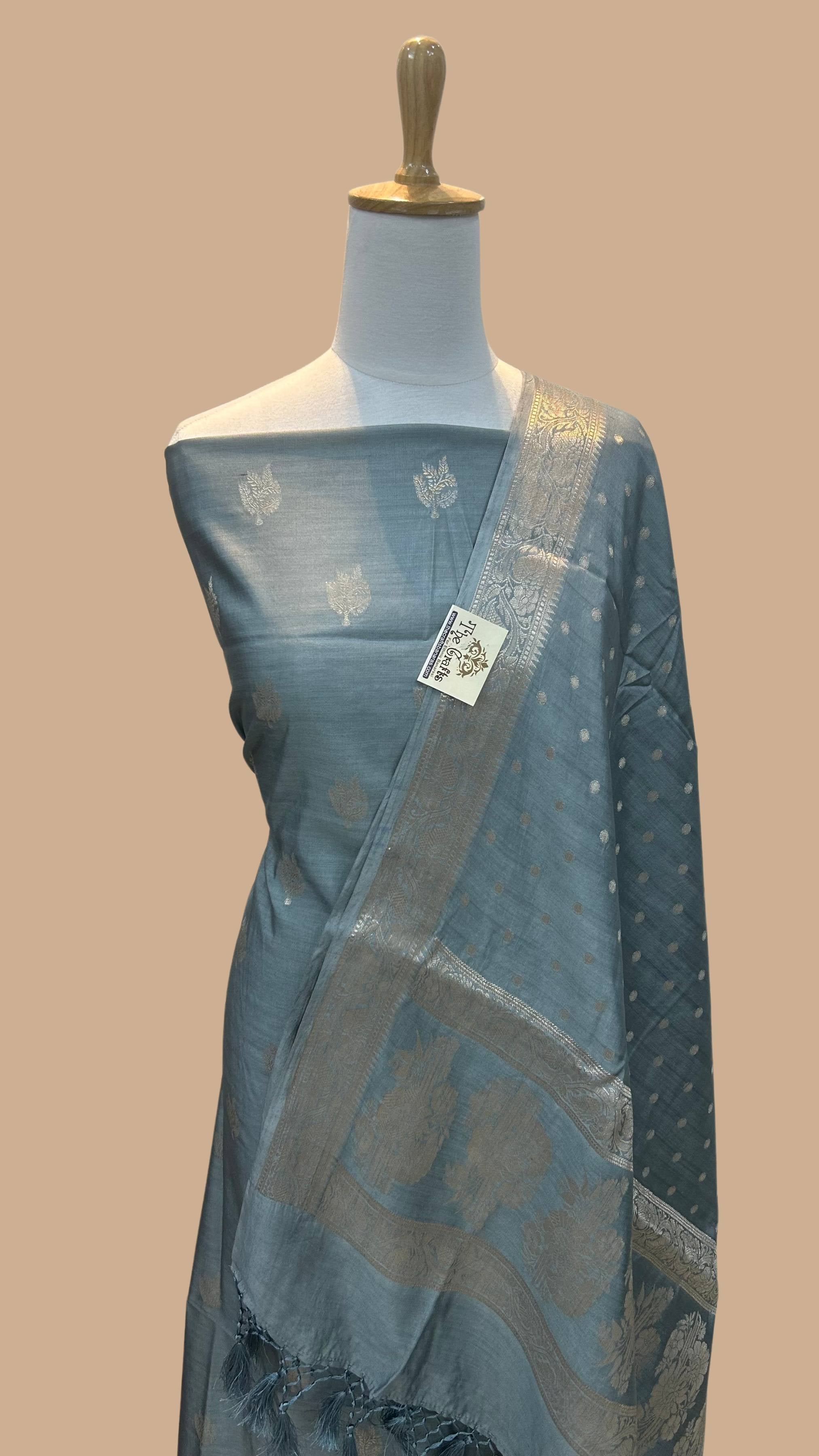 Pure Chiniya Silk Banarasi Dress Material