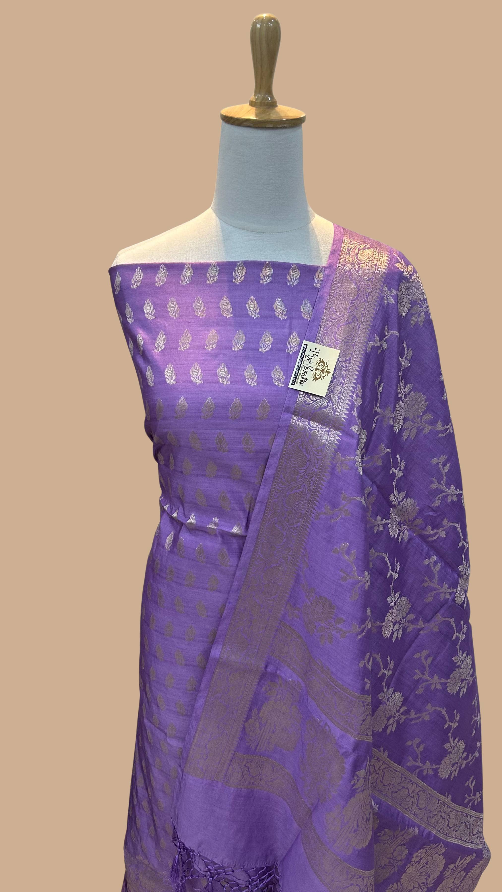 Pure Chiniya Silk Banarasi Dress Material