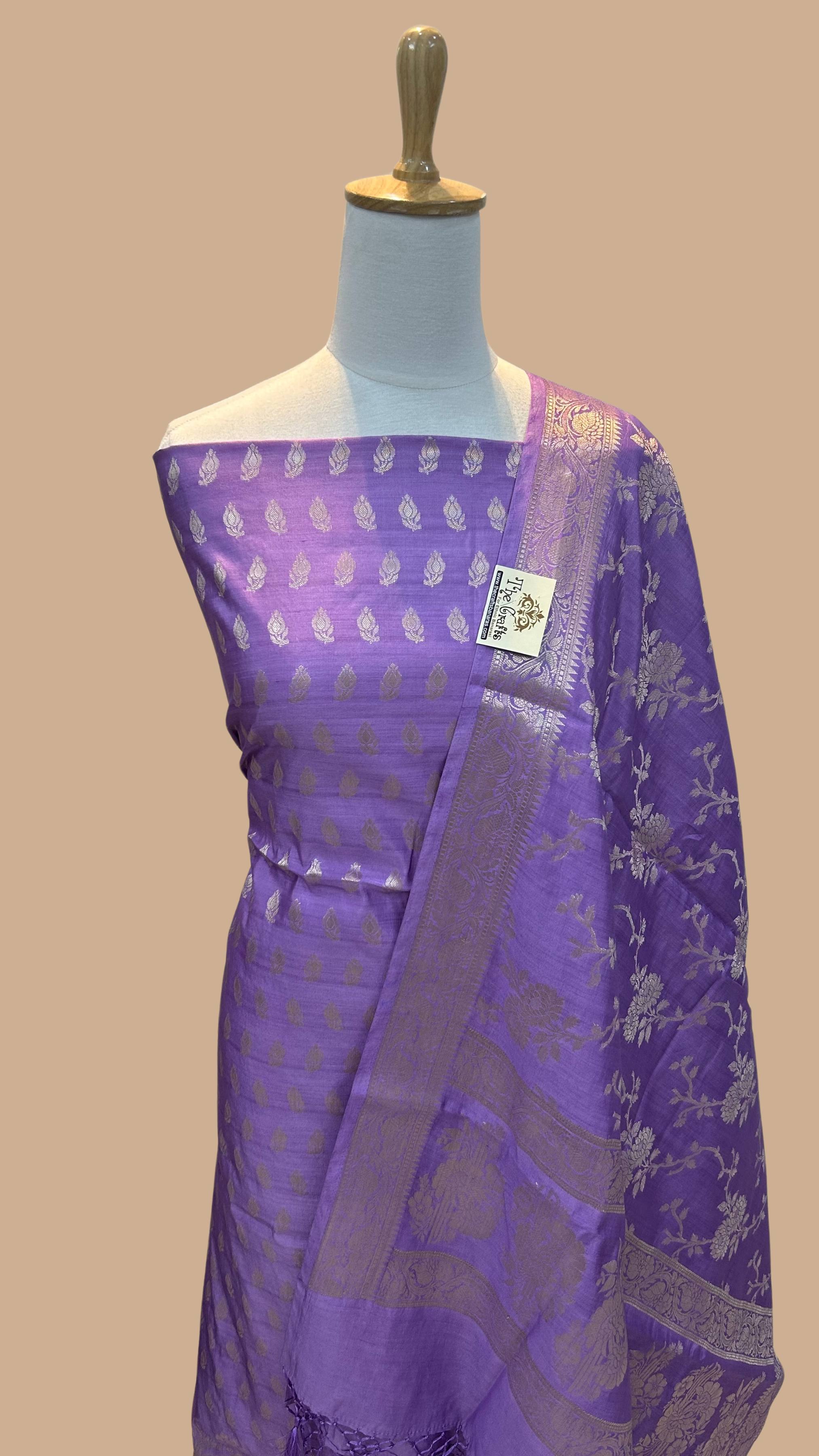 Pure Chiniya Silk Banarasi Dress Material