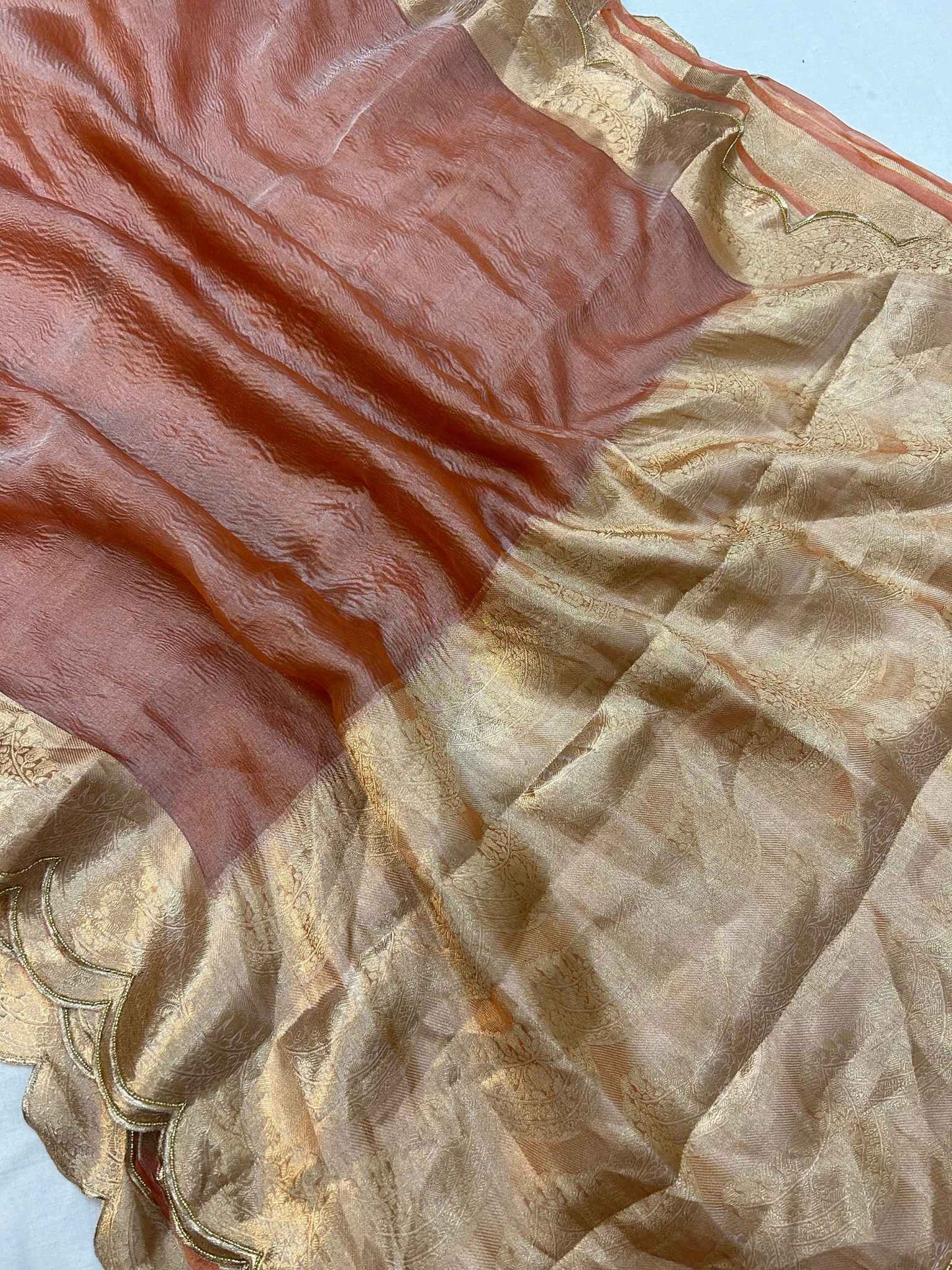 Pure Crush Tissue Silk Banarasi Saree