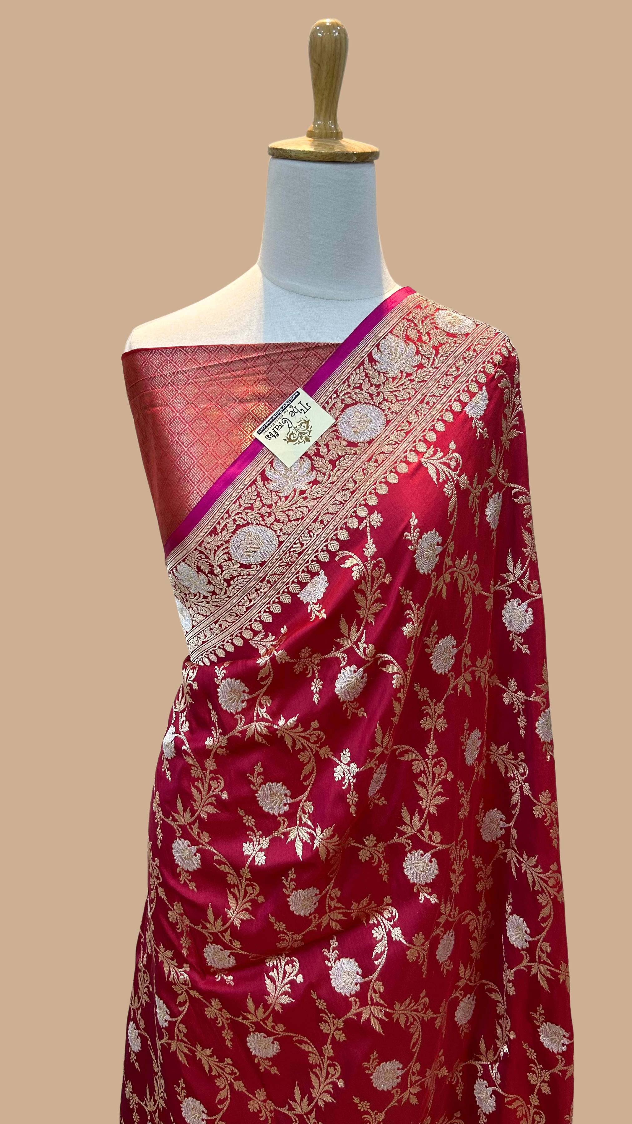 Pure Katan Silk Handloom Banarasi Saree - Kadhua jangla