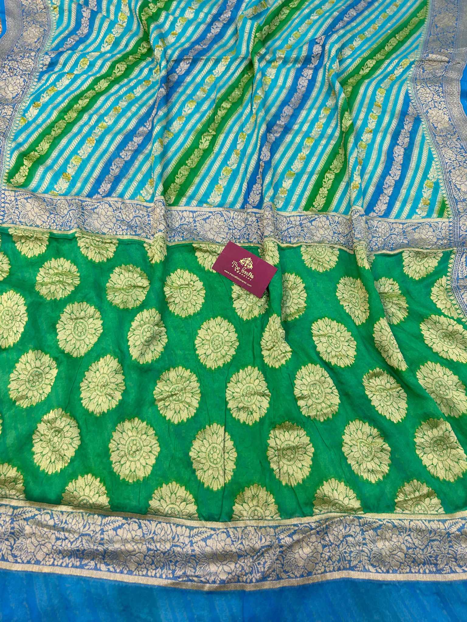 Pure Khaddi Chiffon Banarasi Saree