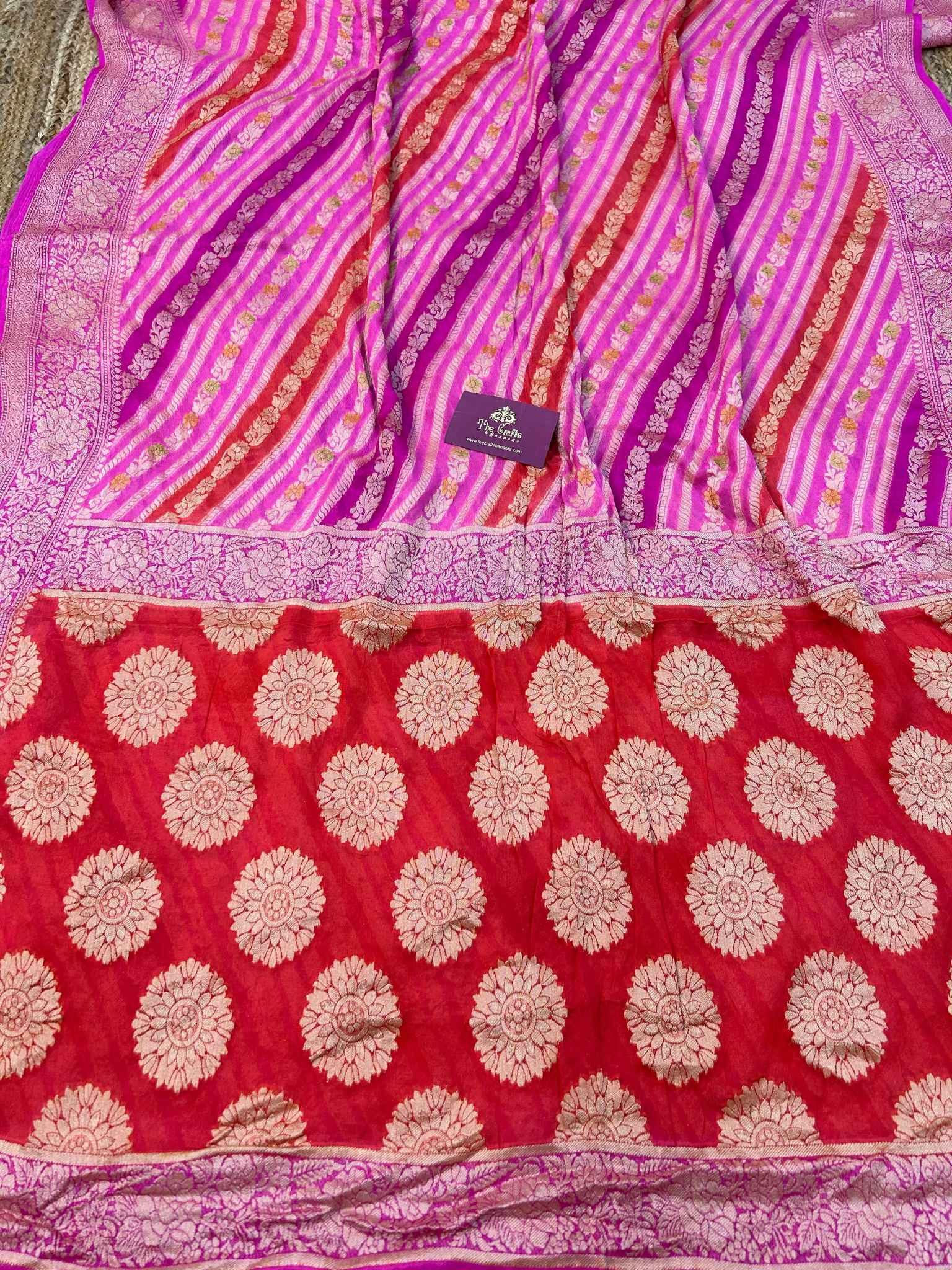 Pure Khaddi Chiffon Banarasi Saree