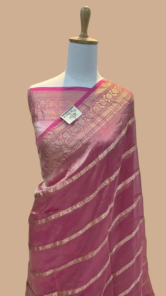 Pure Kora Tissue Silk Handloom Banarasi Saree