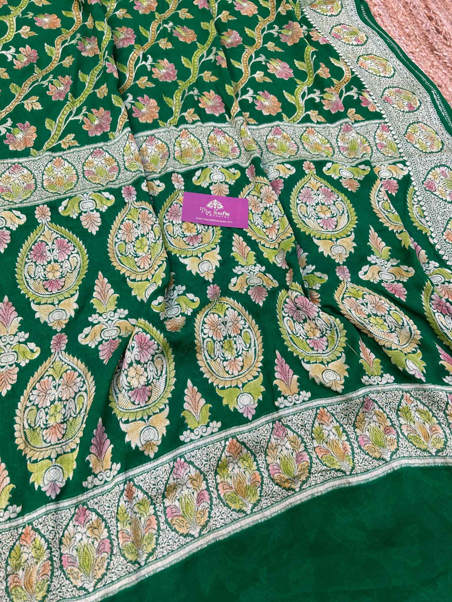 Pure Khaddi Chiffon Banarasi Saree