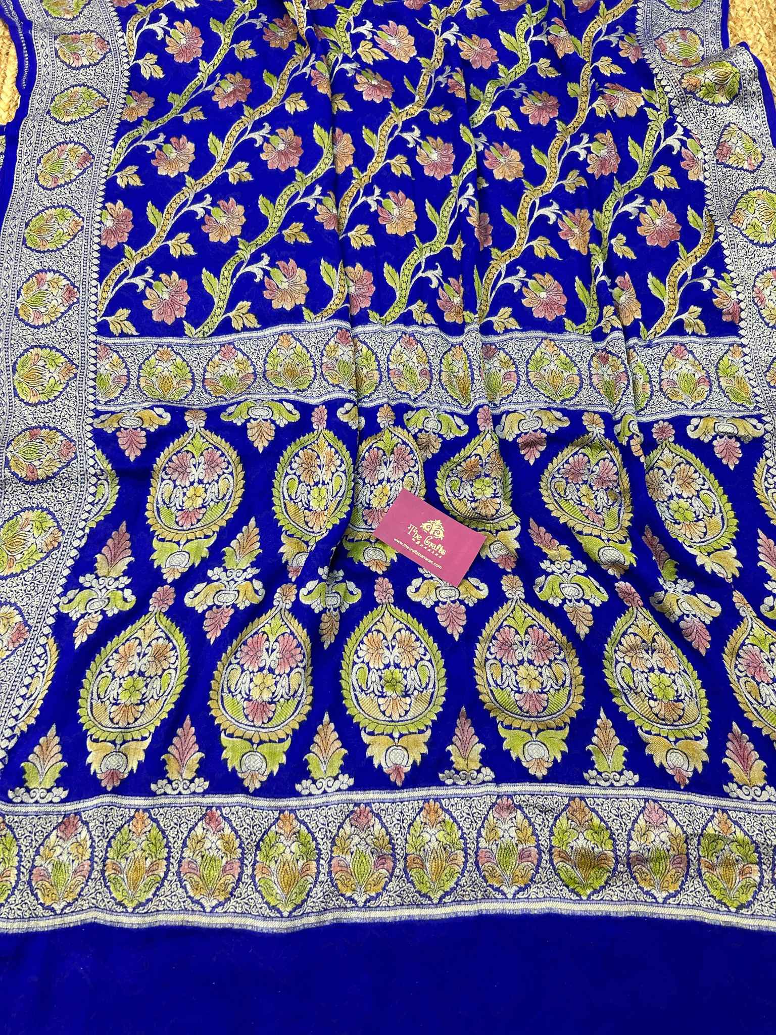 Pure Khaddi Chiffon Banarasi Saree