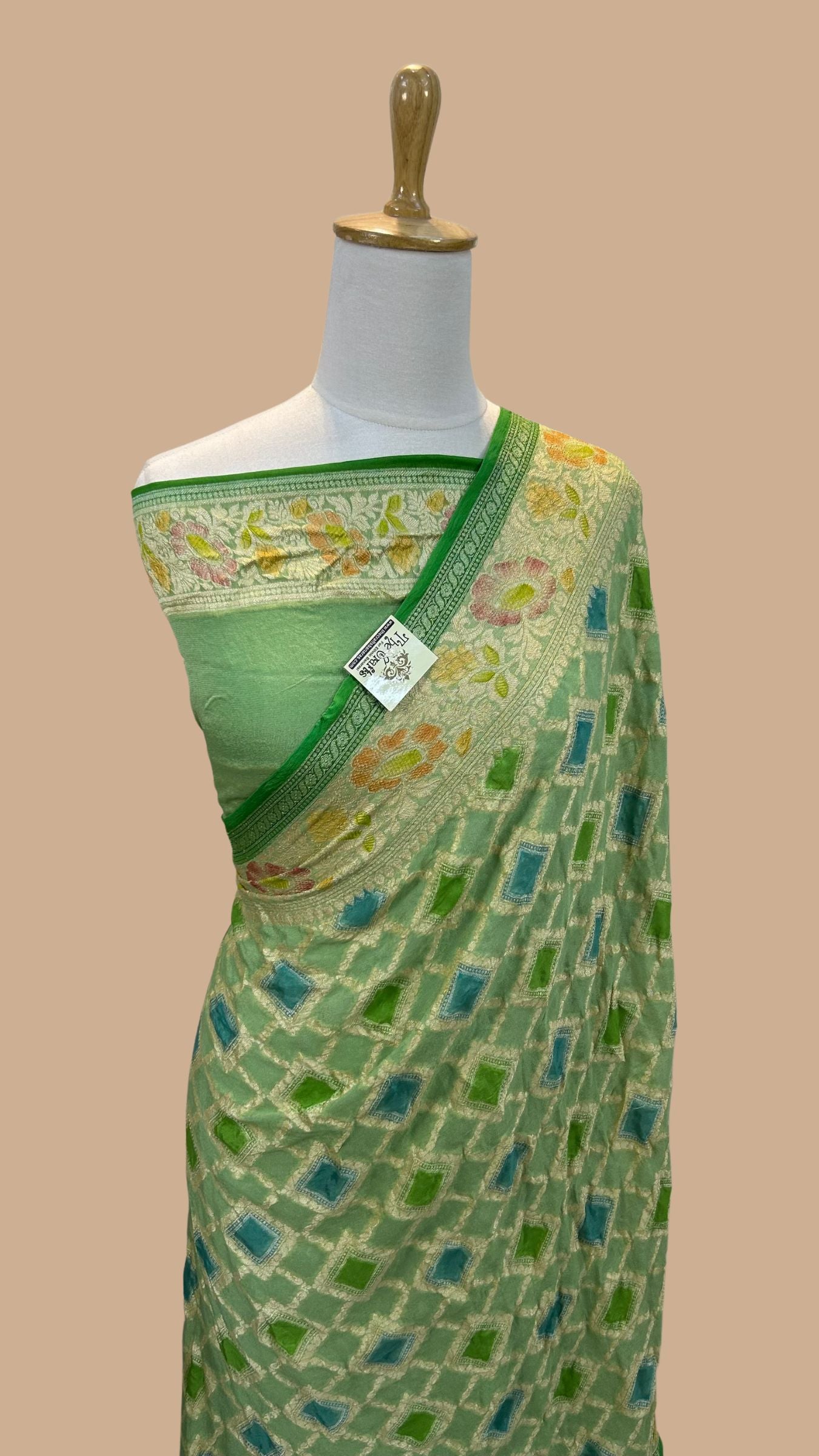 Pure Khaddi Chiffon Banarasi Saree