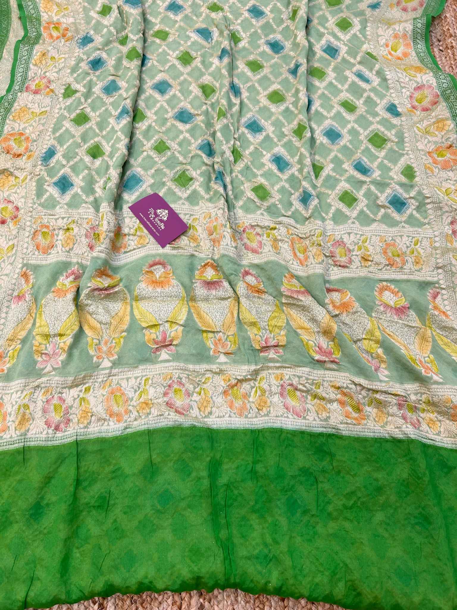 Pure Khaddi Chiffon Banarasi Saree