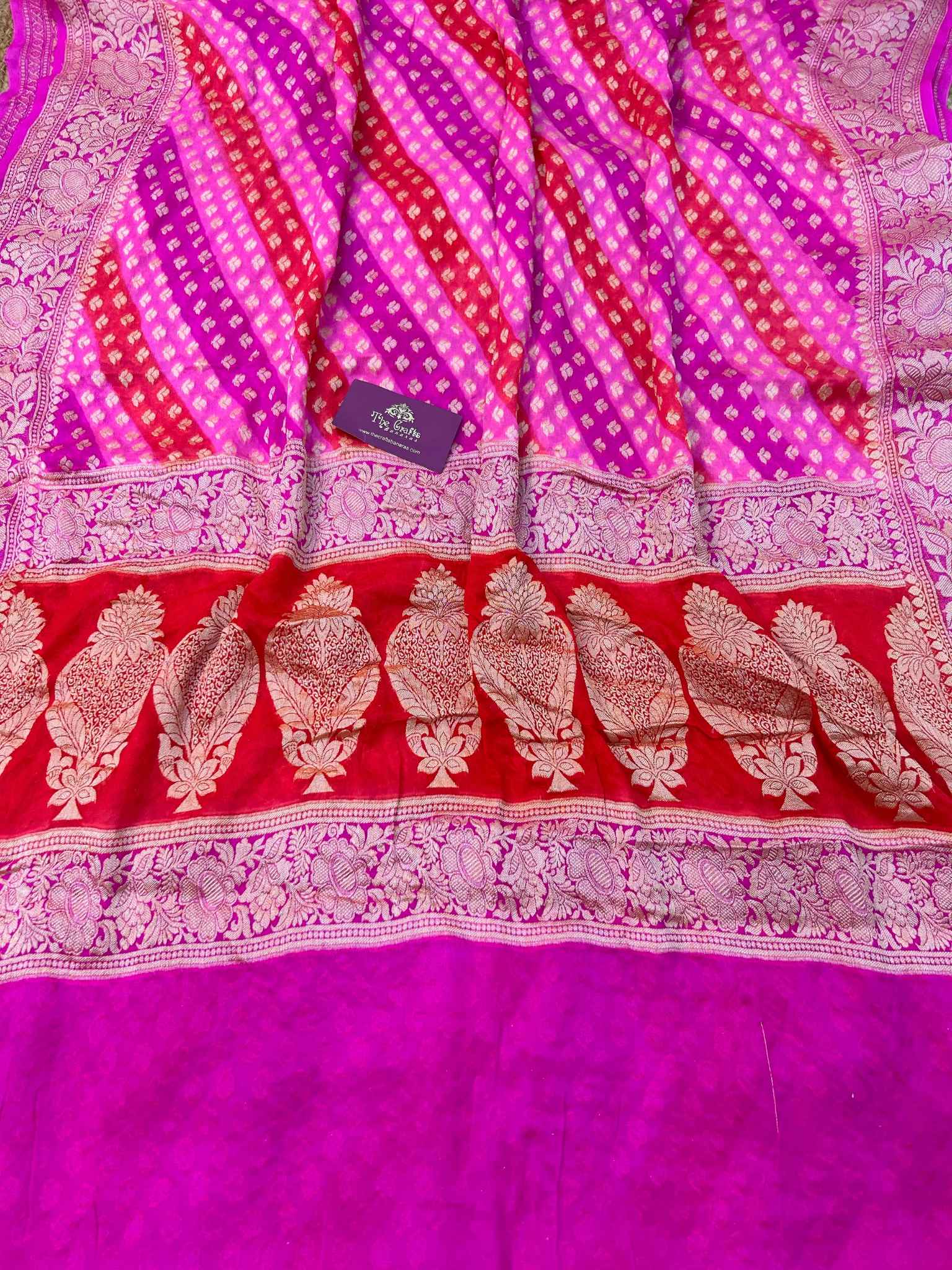 Pure Khaddi Chiffon Banarasi Saree