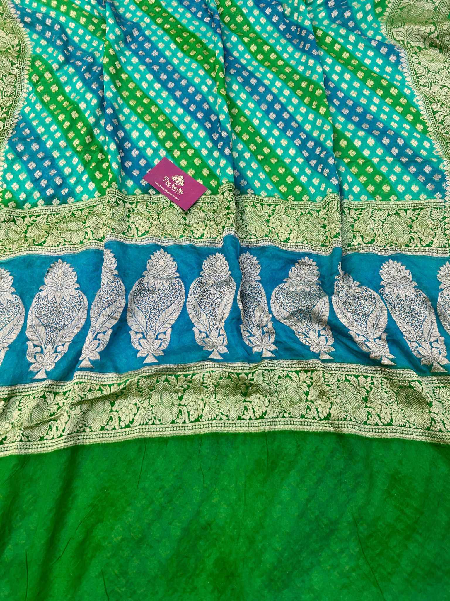 Pure Khaddi Chiffon Banarasi Saree