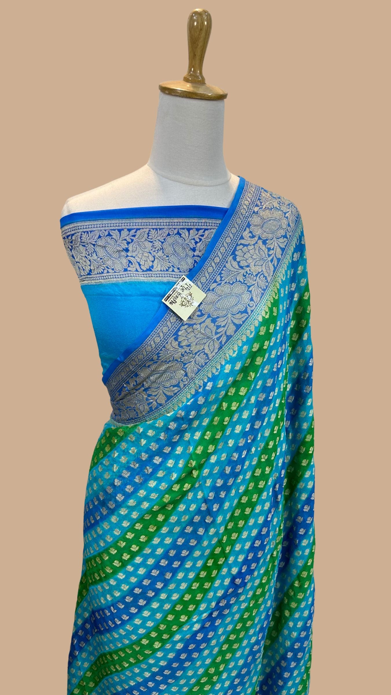 Pure Khaddi Chiffon Banarasi Saree