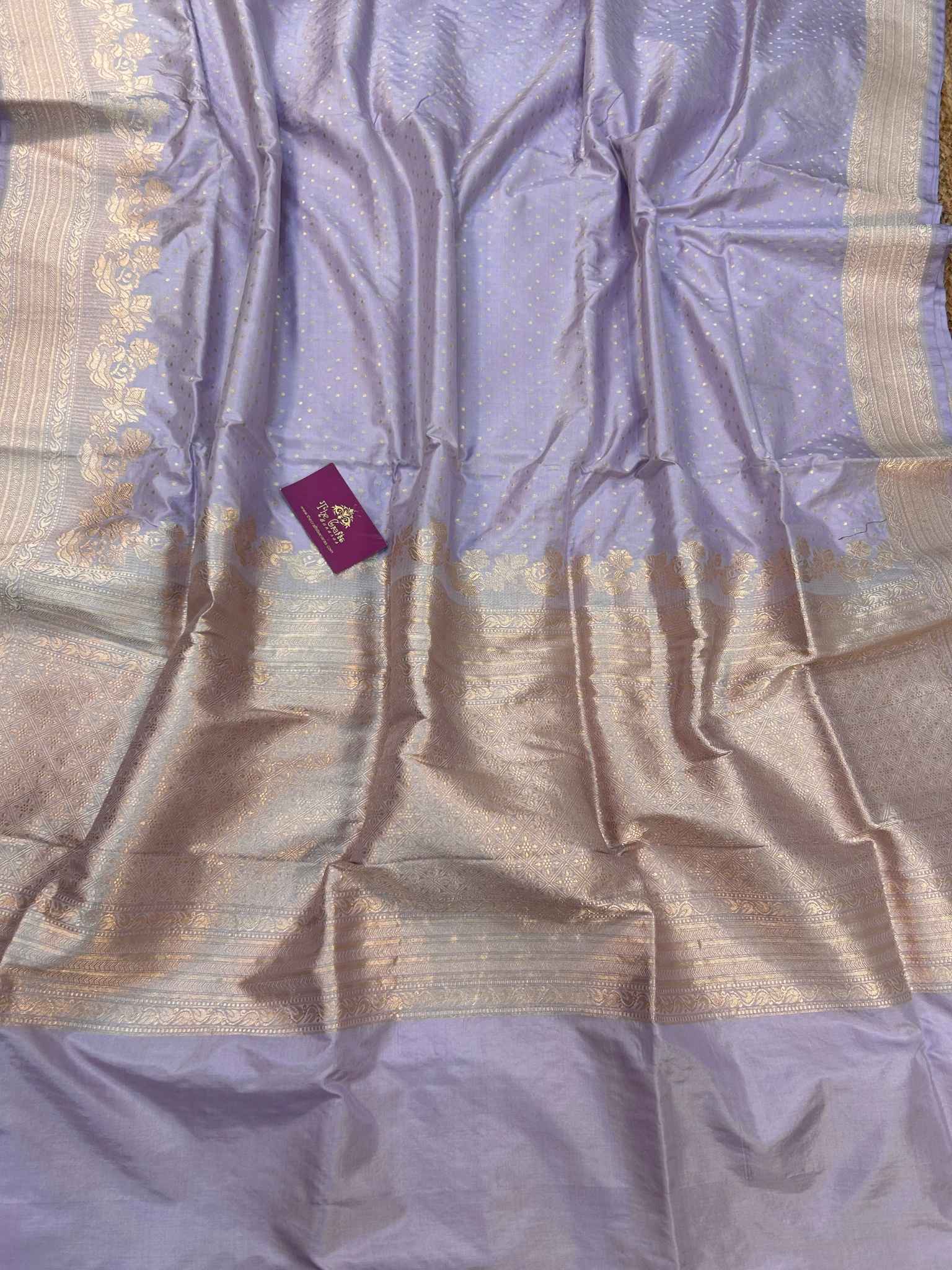 Pure Katan Silk Handloom Banarasi Saree - Chunri Buti