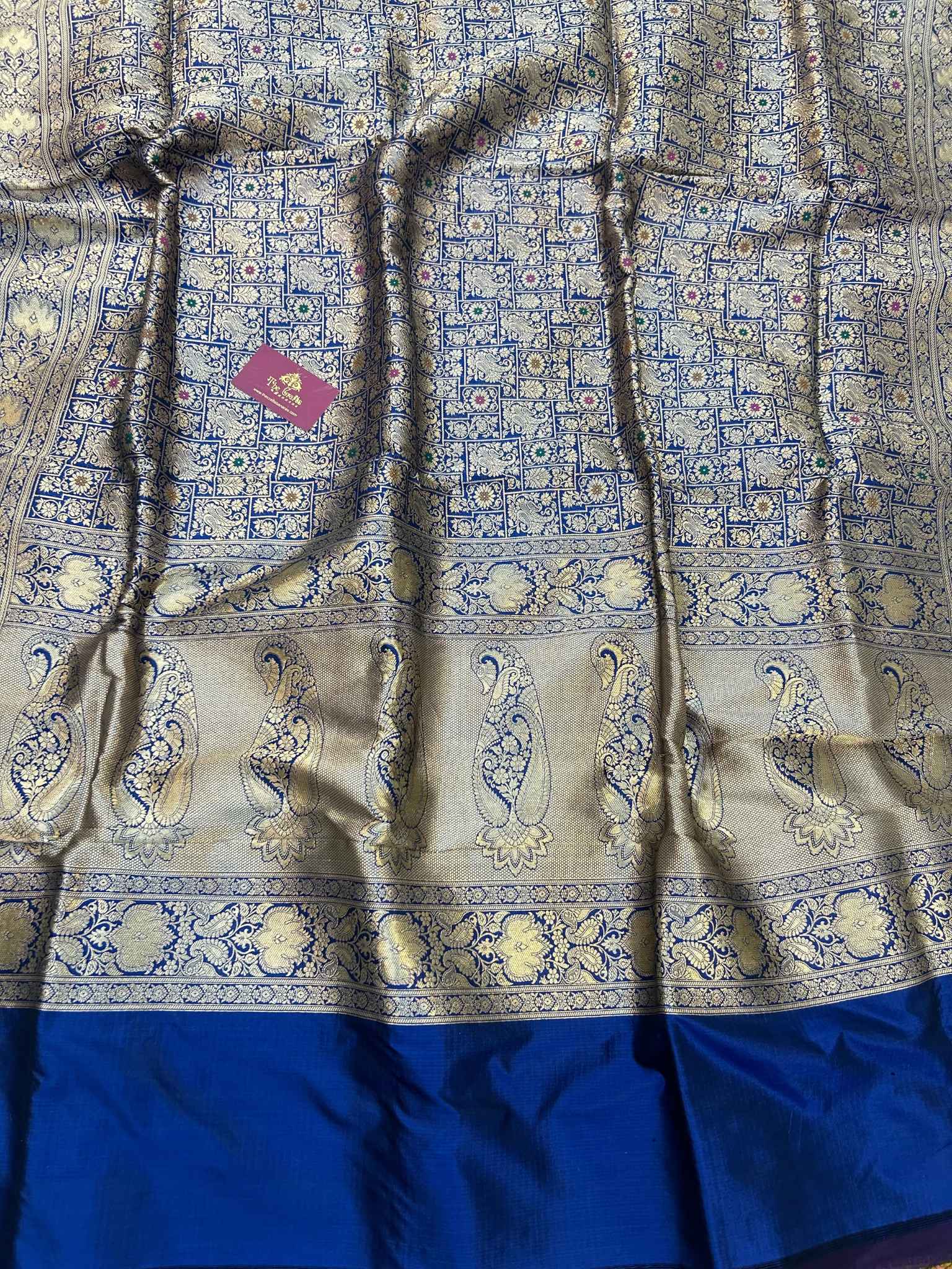 Pure Katan Silk Handloom Banarasi Saree - Tanchui Brocade Meena