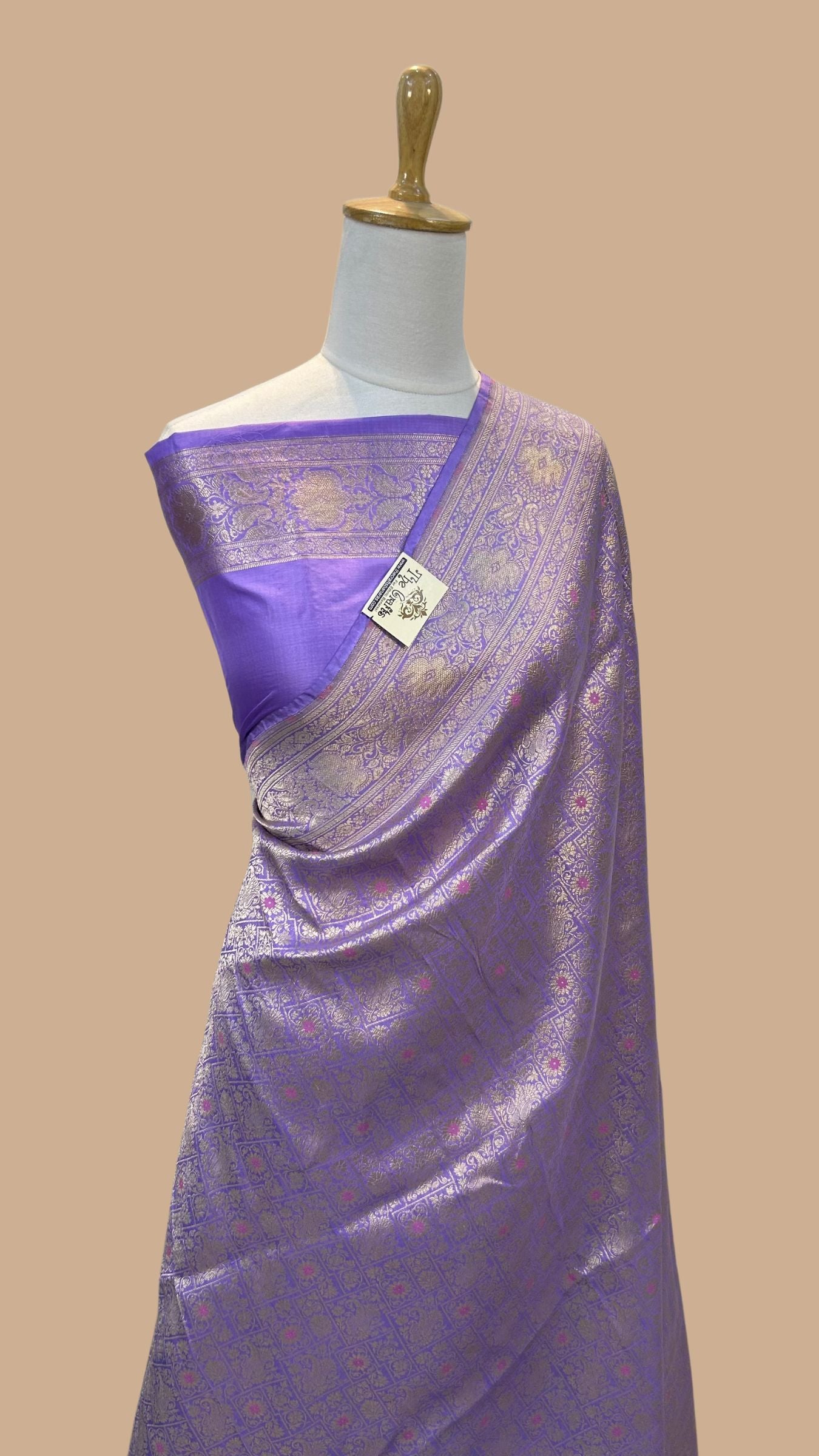 Pure Katan Silk Handloom Banarasi Saree - Tanchui Brocade Meena