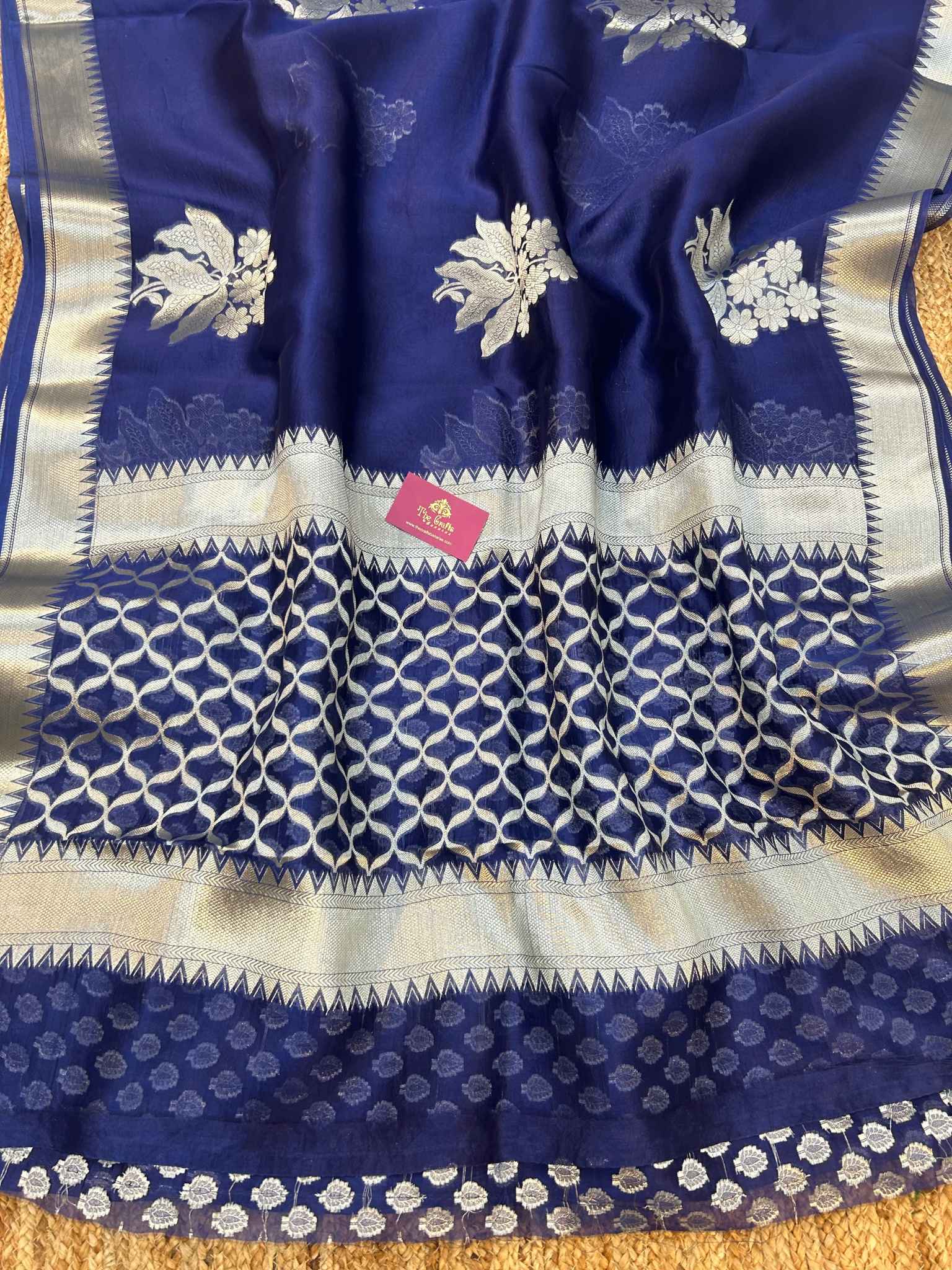 Pure Kora Silk Handloom Banarasi Saree