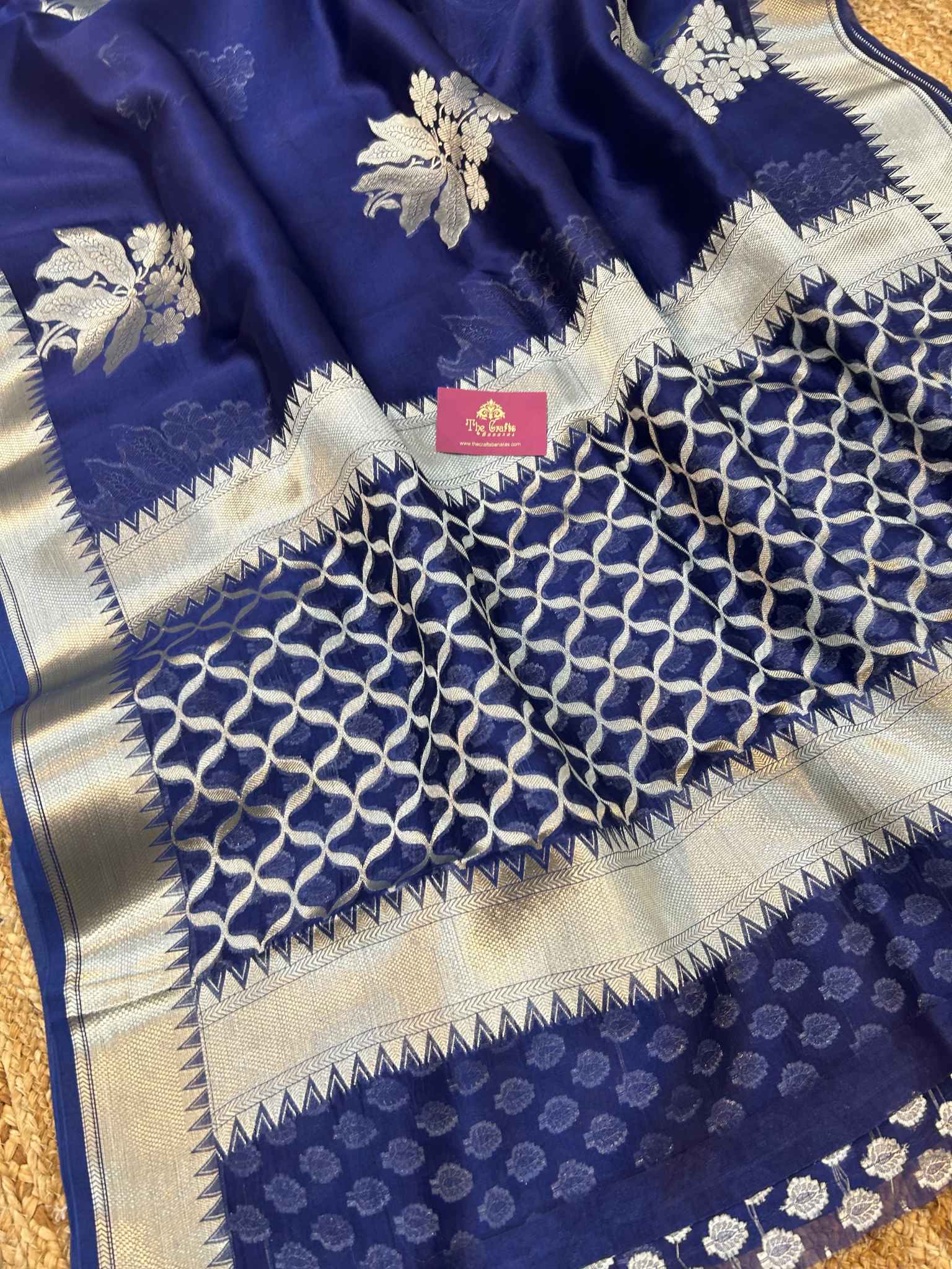 Pure Kora Silk Handloom Banarasi Saree