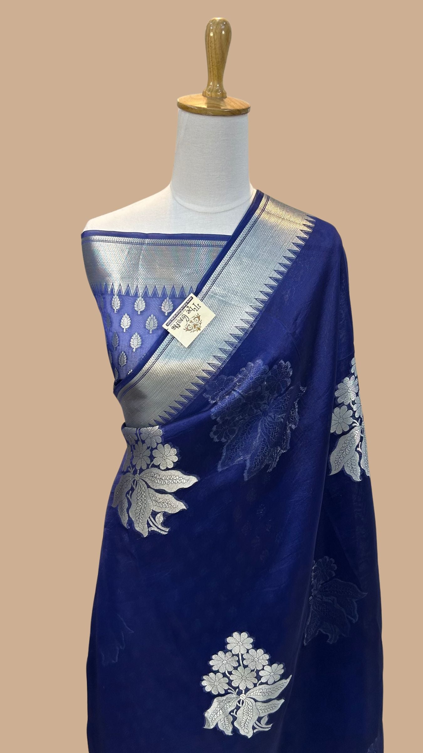 Pure Kora Silk Handloom Banarasi Saree