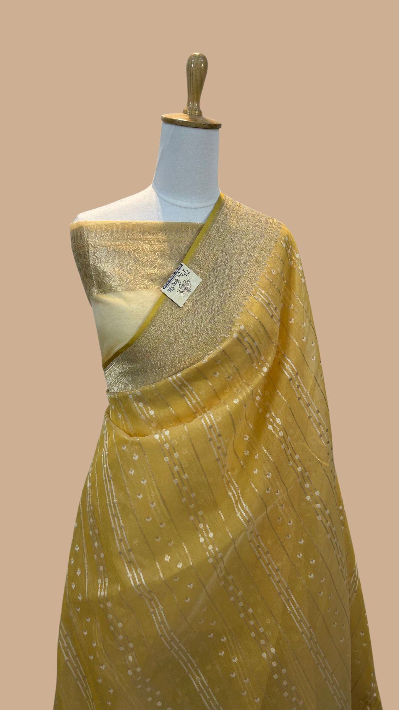 Pure Cotton Silk Banarasi Saree - Alfi Meena