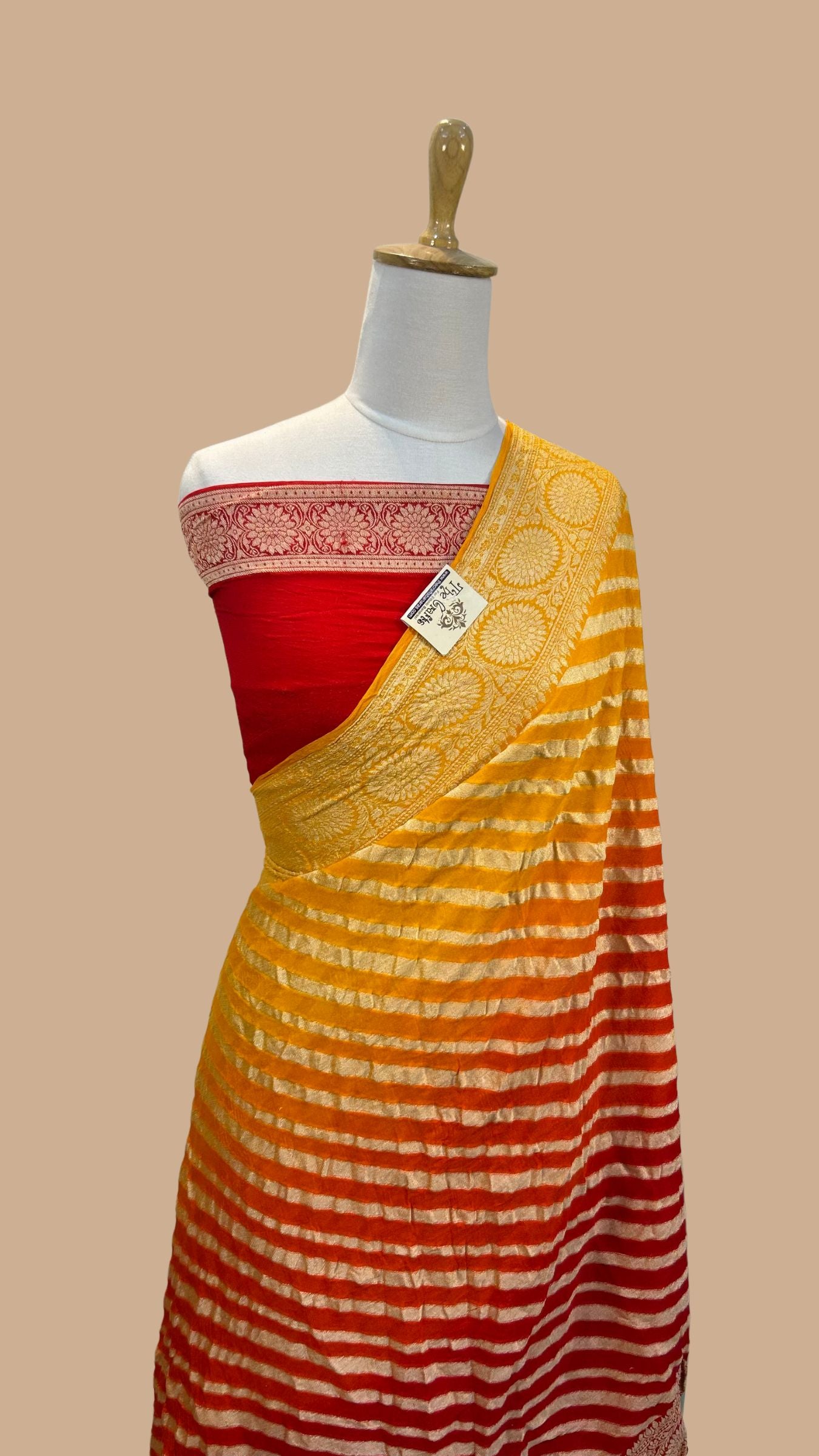 Pure Khaddi Chiffon Banarasi Saree