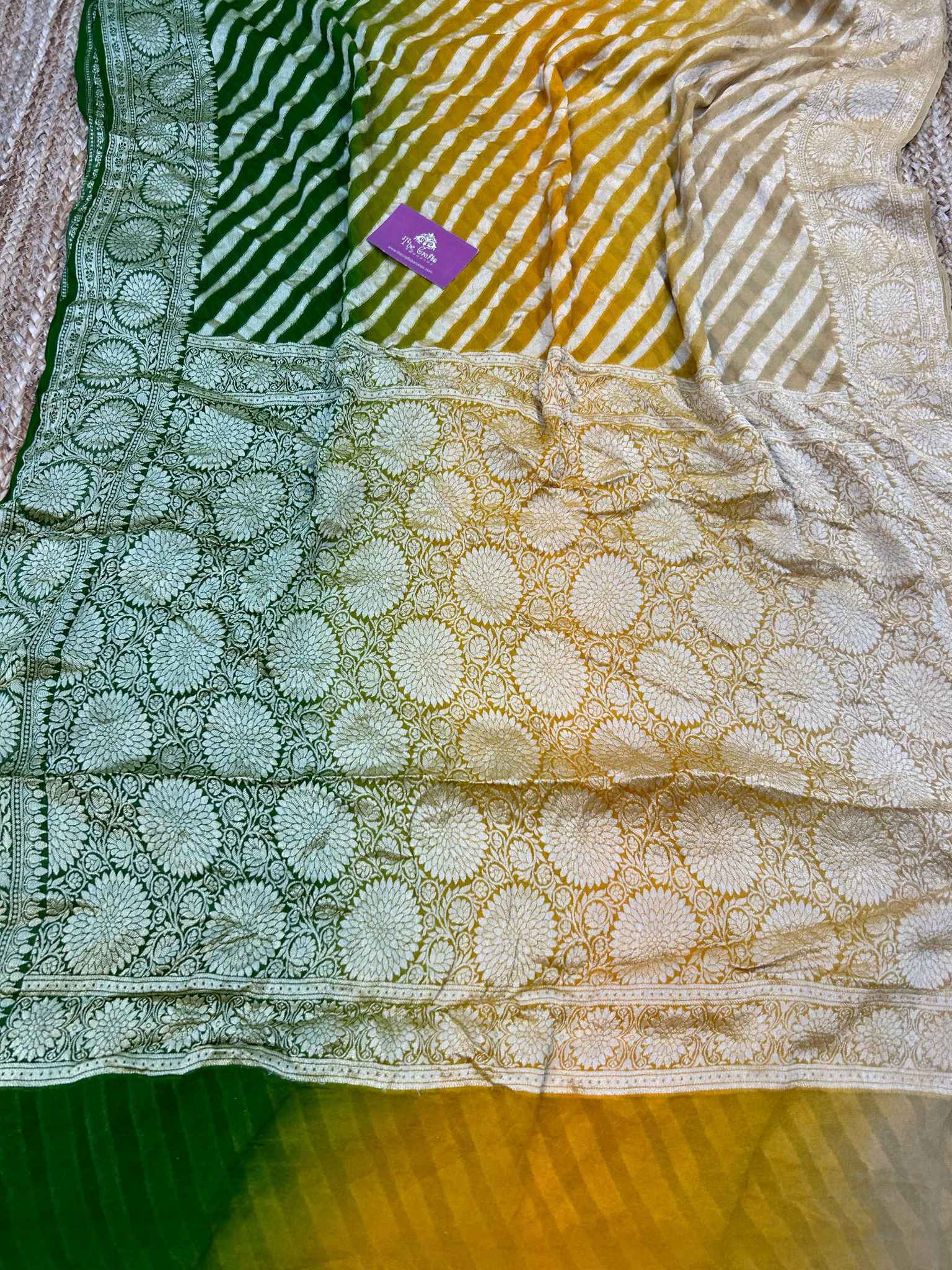 Pure Khaddi Chiffon Banarasi Saree