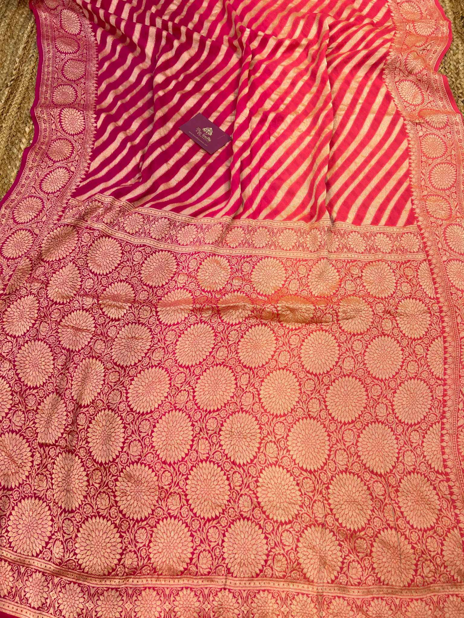 Pure Khaddi Chiffon Banarasi Saree