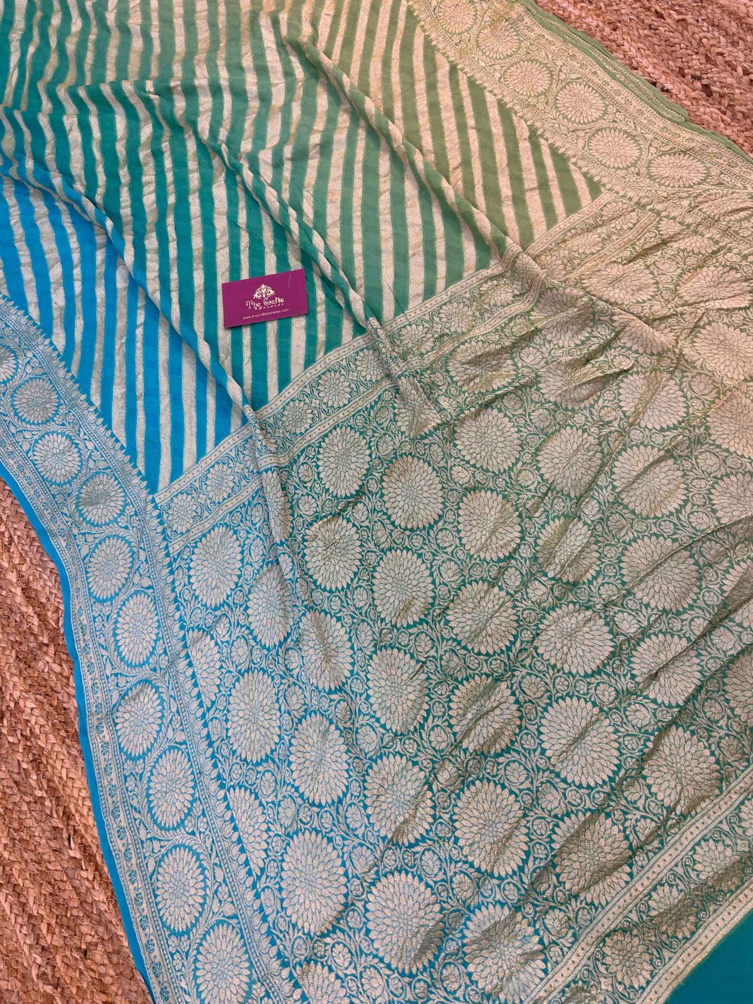 Pure Khaddi Chiffon Banarasi Saree