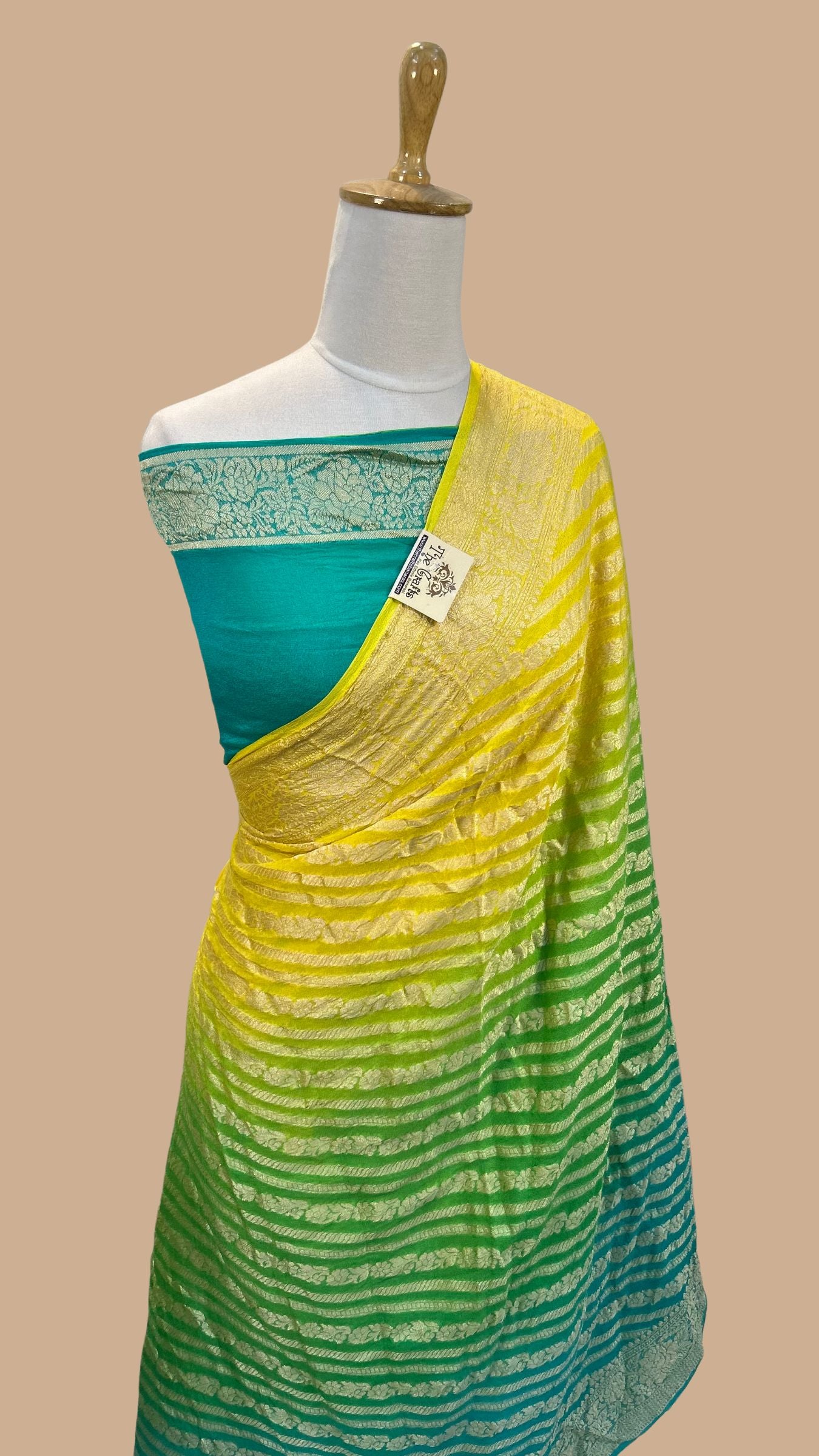 Pure Khaddi Chiffon Banarasi Saree