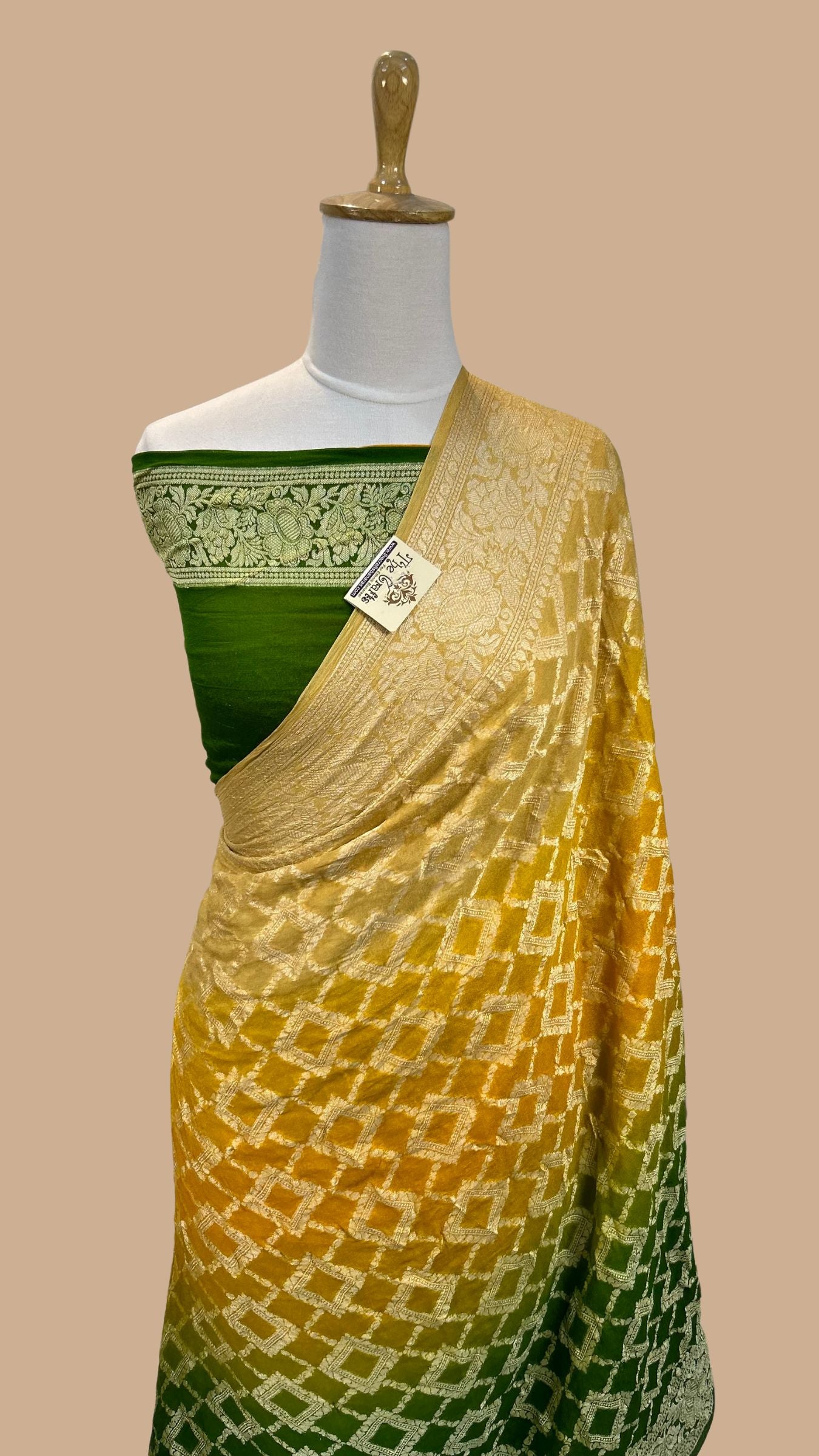 Pure Khaddi Chiffon Banarasi Saree