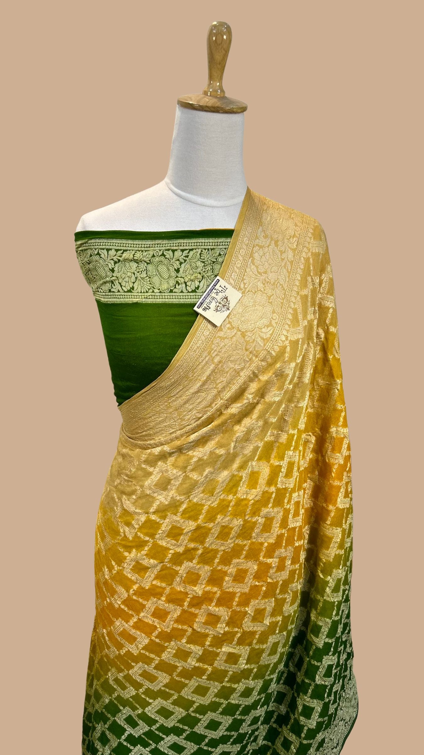 Pure Khaddi Chiffon Banarasi Saree