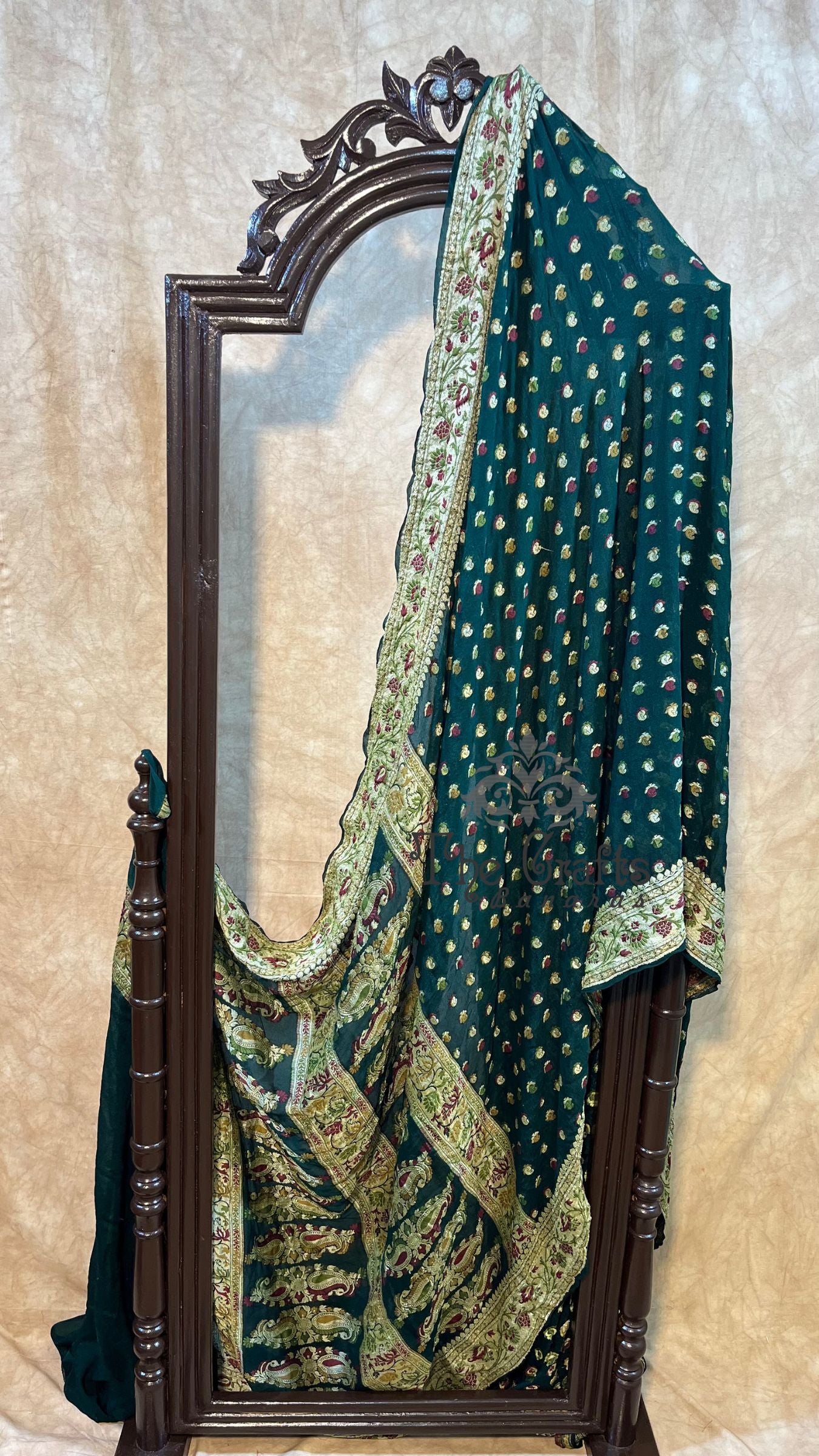 Pure Khaddi Chiffon Banarasi Saree